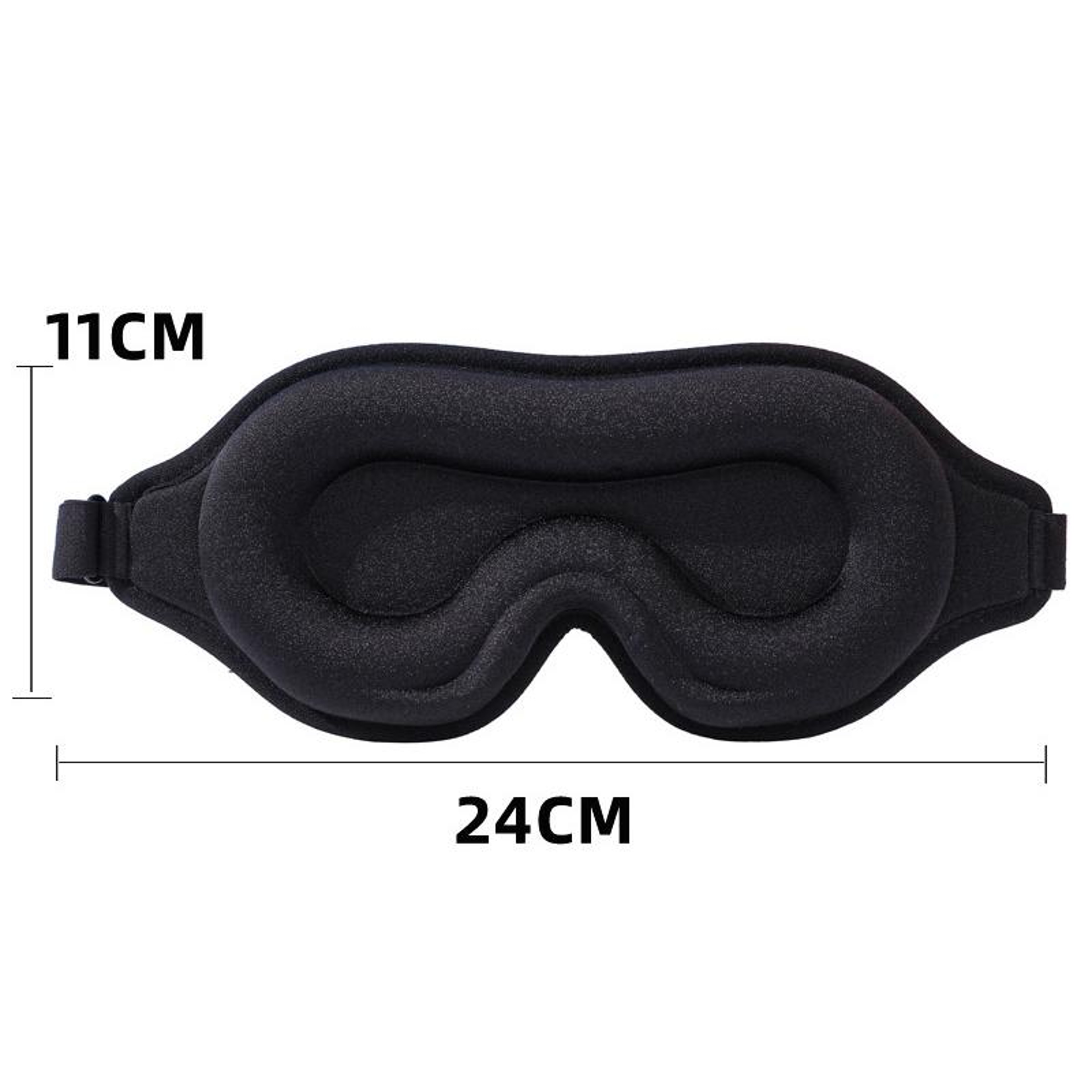 LunaContour 3D Sleep Mask Memory Foam Light Blocking Eye Mask For Travel Lash Friendly Comfort 4