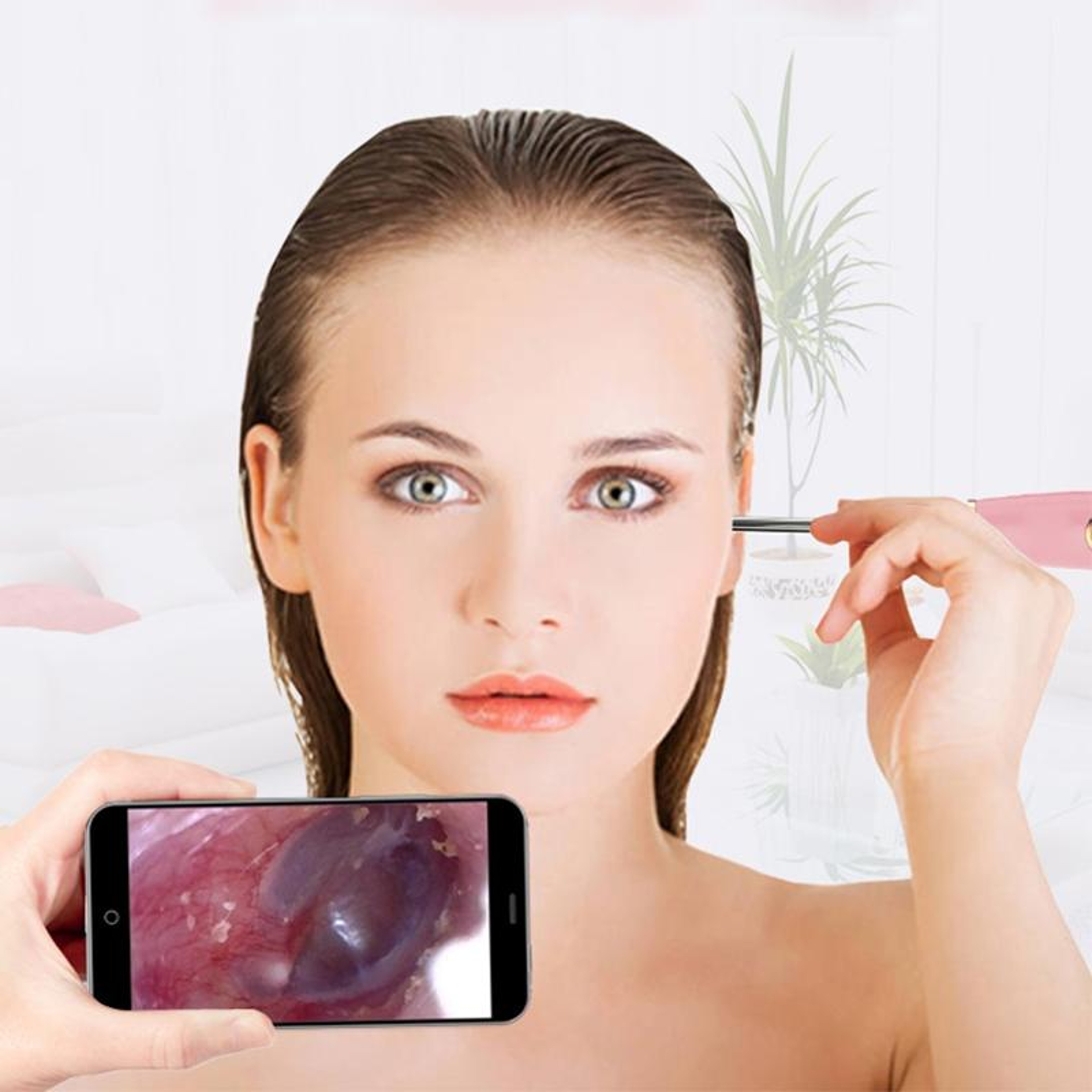 Smart WiFi Ear Wax Removal Camera 720P Wireless Ear Cleaner With Safe Silicone Scoop 7