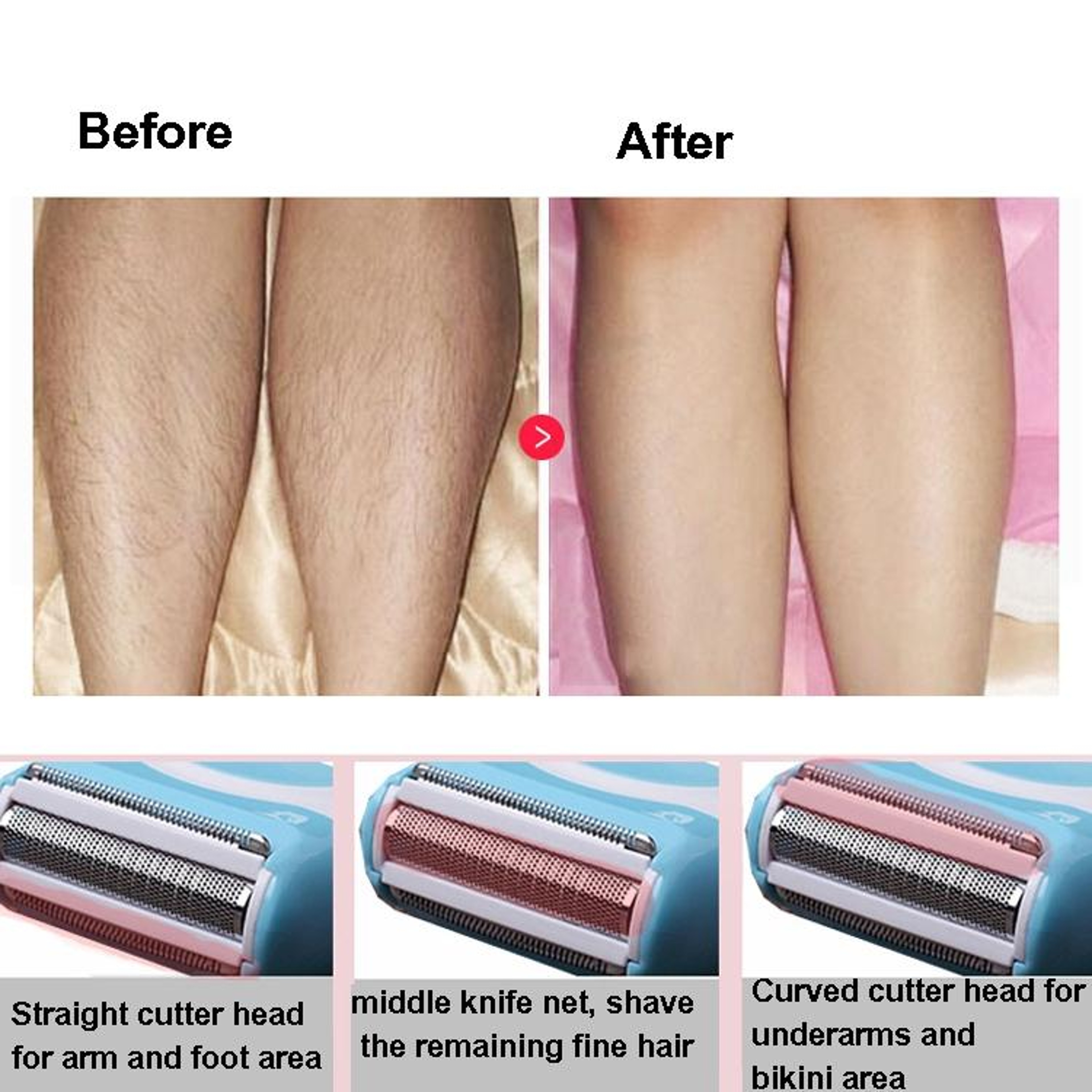 SilkGlide Rechargeable Electric Epilator For Women Painless Bikini Trimmer  Body Hair Remover 2
