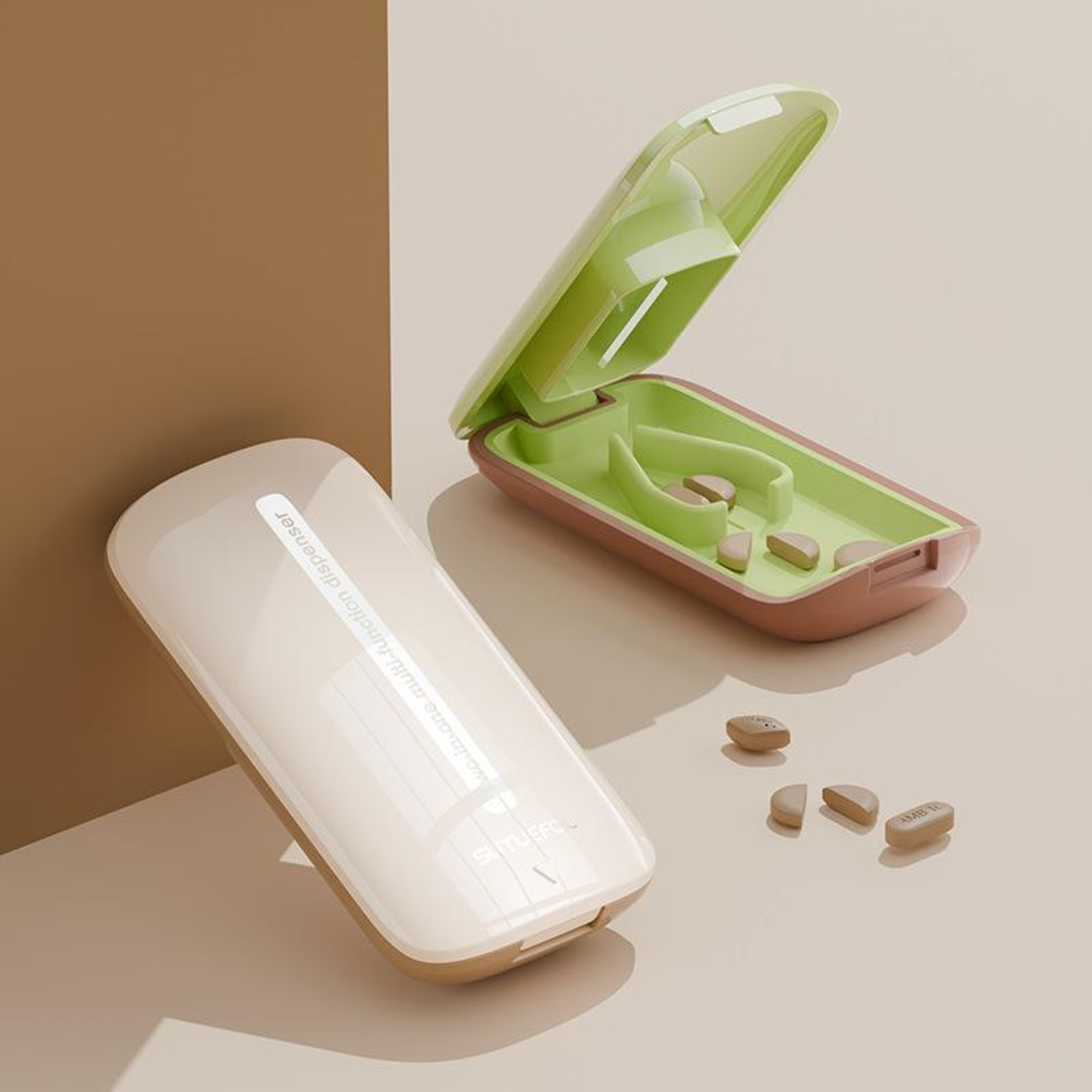 Precision Portable Pill Cutter  Storage Box For Accurate Tablet Splitting 4