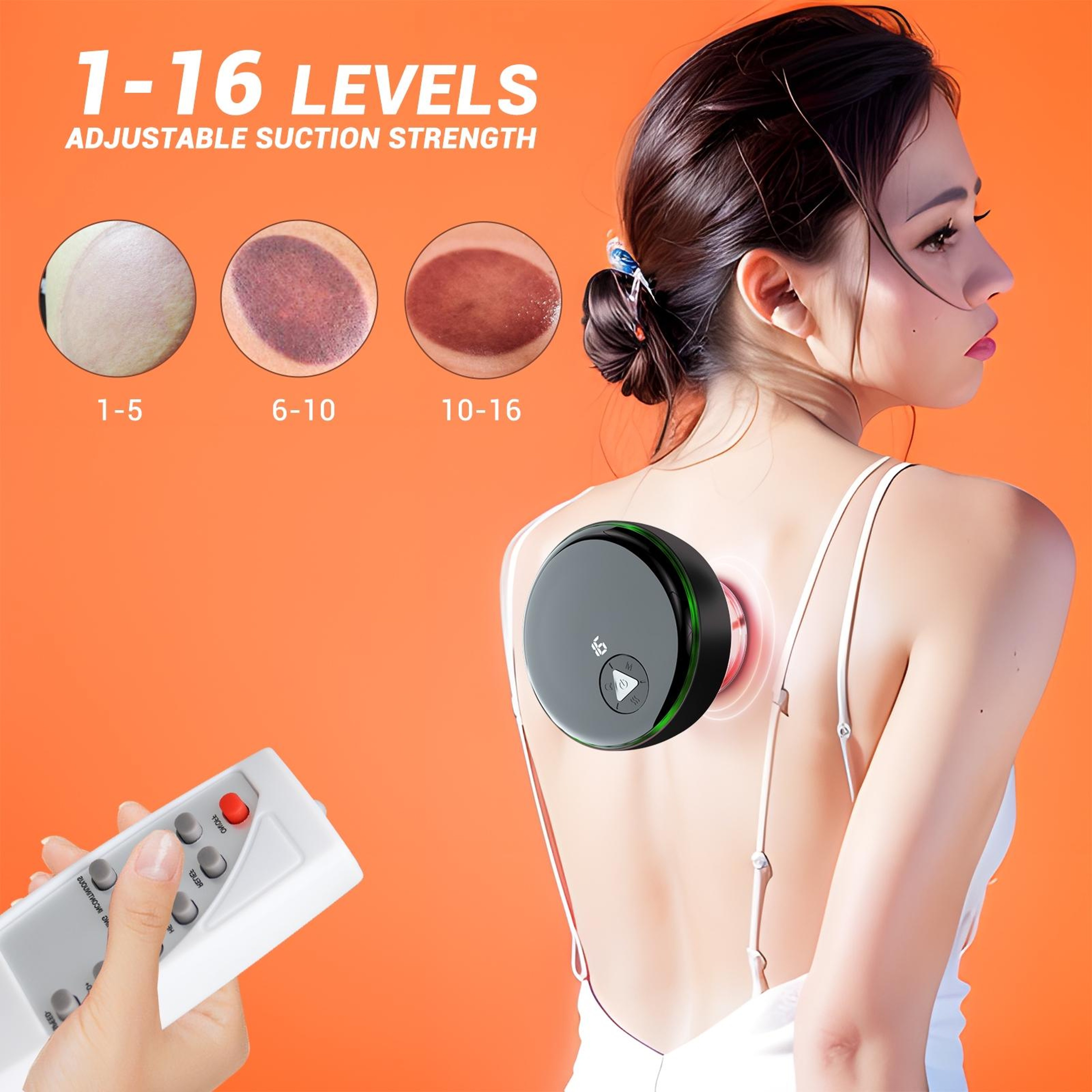 Smart Heated Electric Cupping Massager With Remote Control  Deep Tissue Heat Therapy 4