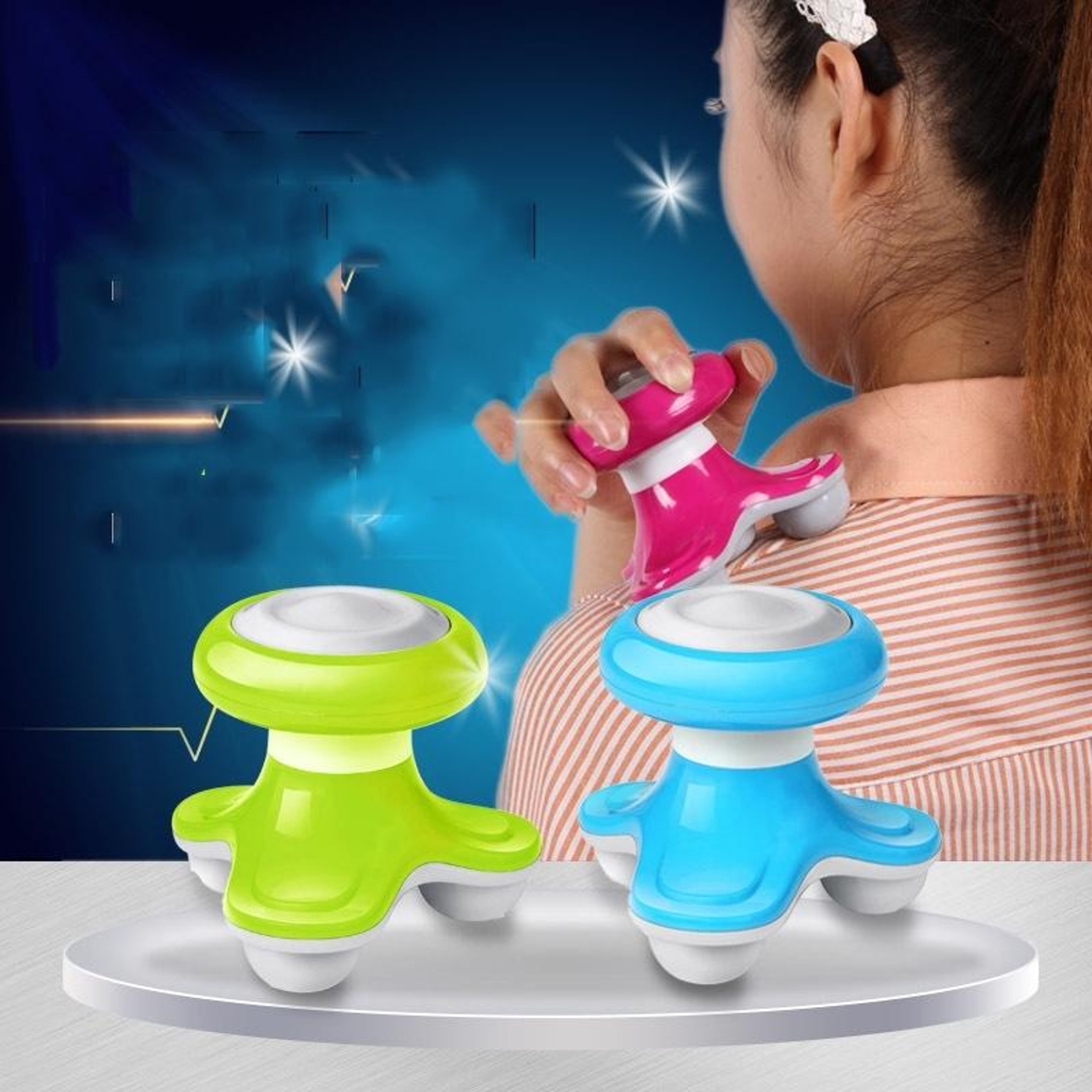 XF 69 Portable USB Massager For Neck Back  Legs Quiet Vibration Massager Relief 0