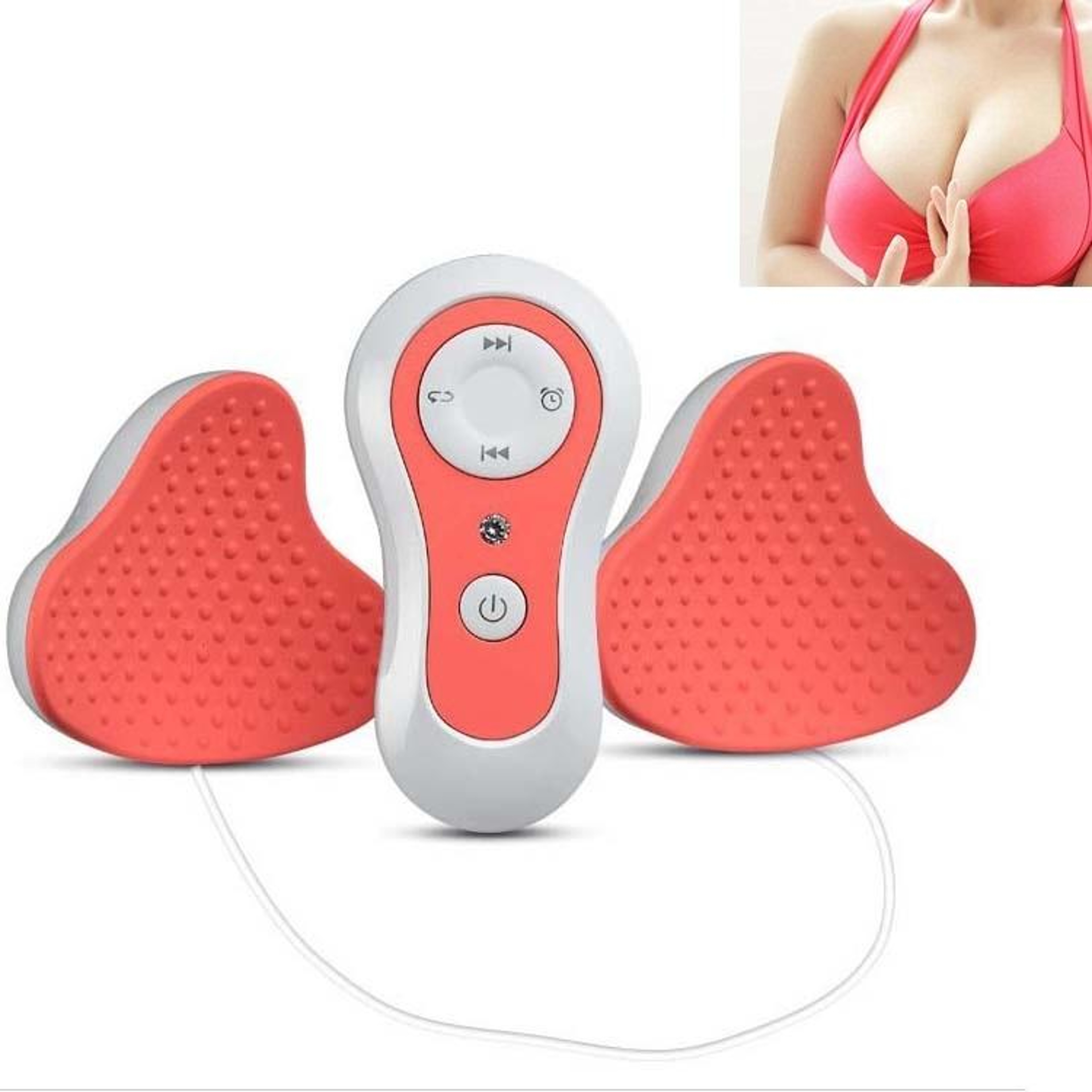 ThermaLift Wireless Breast Massager With Heat Therapy Remote Control  USB Rechargeable Comfort Care 1