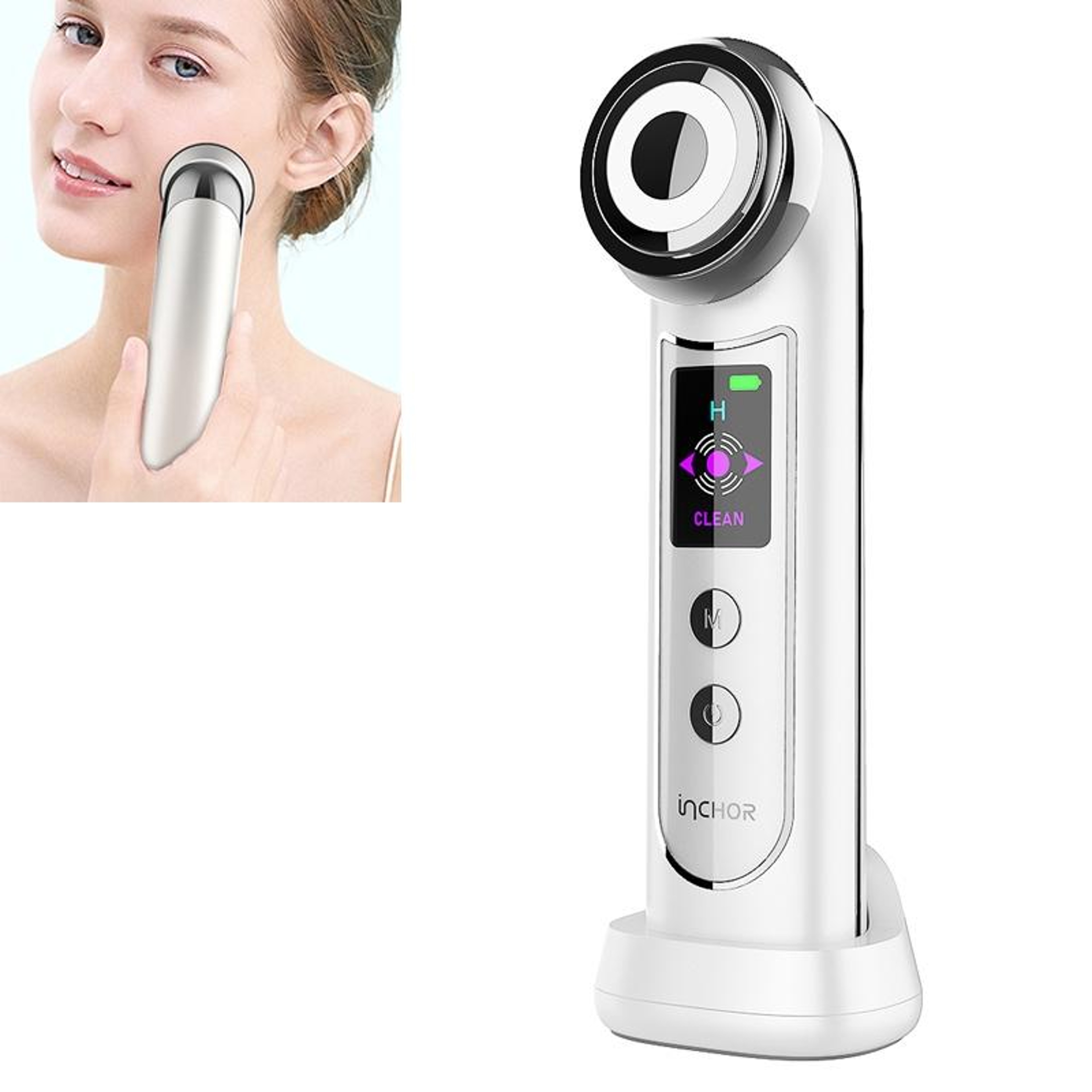 INCHOR Wireless EMS Microcurrent Facial Lifting  LED Skin Rejuvenation Device 0