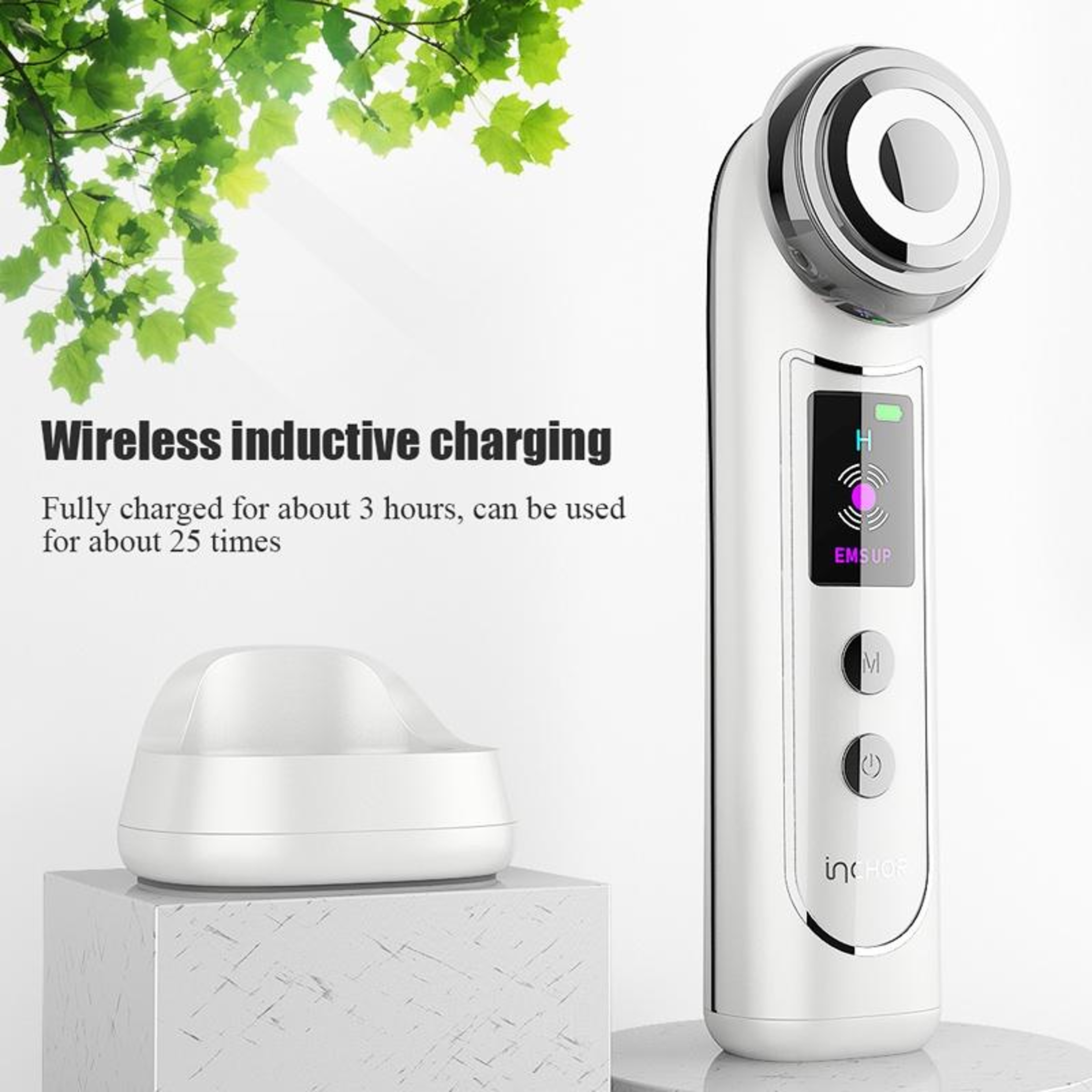 INCHOR Wireless EMS Microcurrent Facial Lifting  LED Skin Rejuvenation Device 6