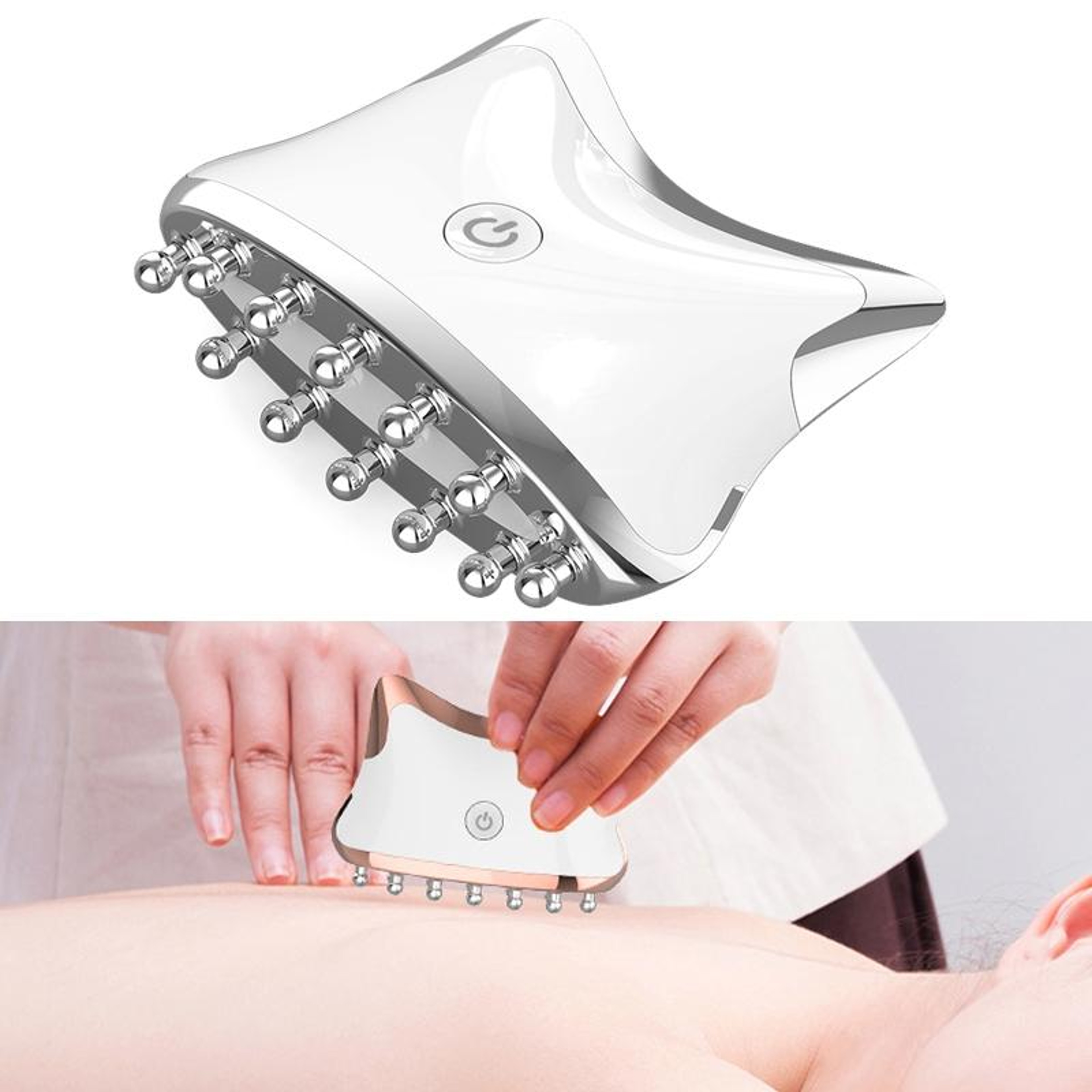 EMS Color Light Face  Neck Massager Microcurrent Skin Lifting And Gua Sha Therapy Device 1