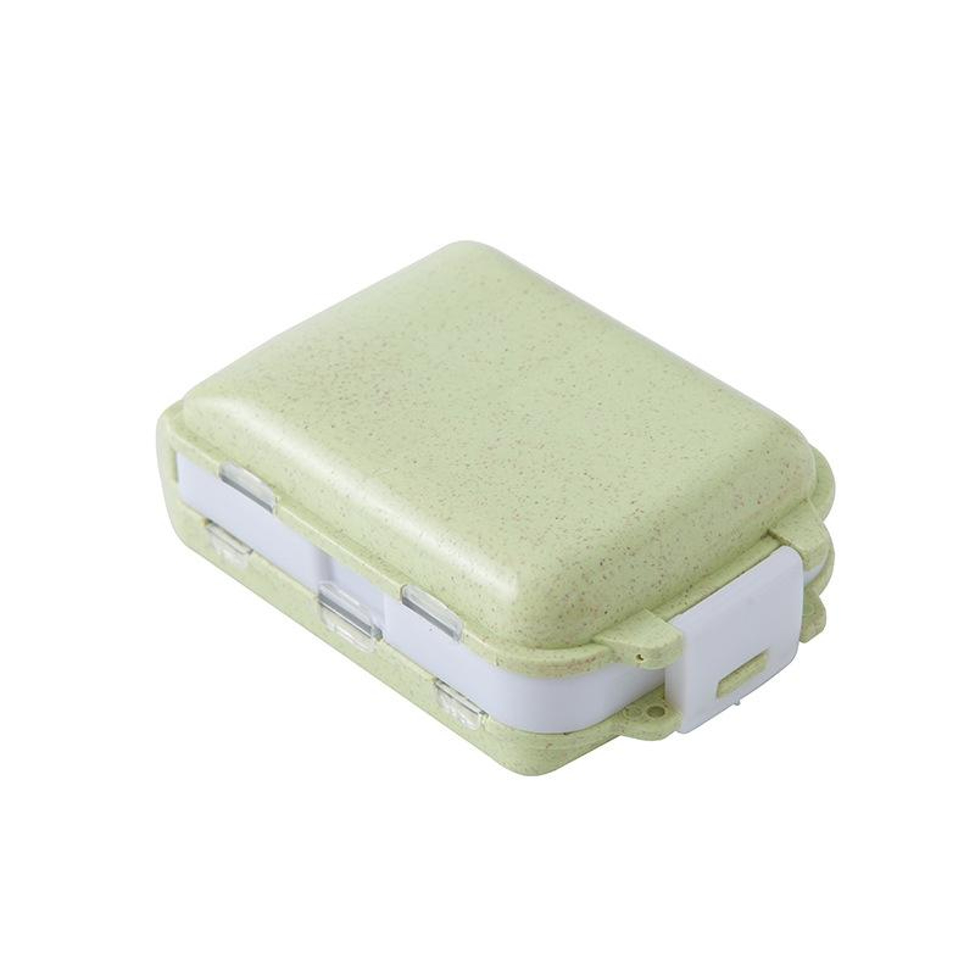 EcoSeal Portable Pill Organizer Wheat Straw Travel Pill Box With Moisture Proof Compartments 1