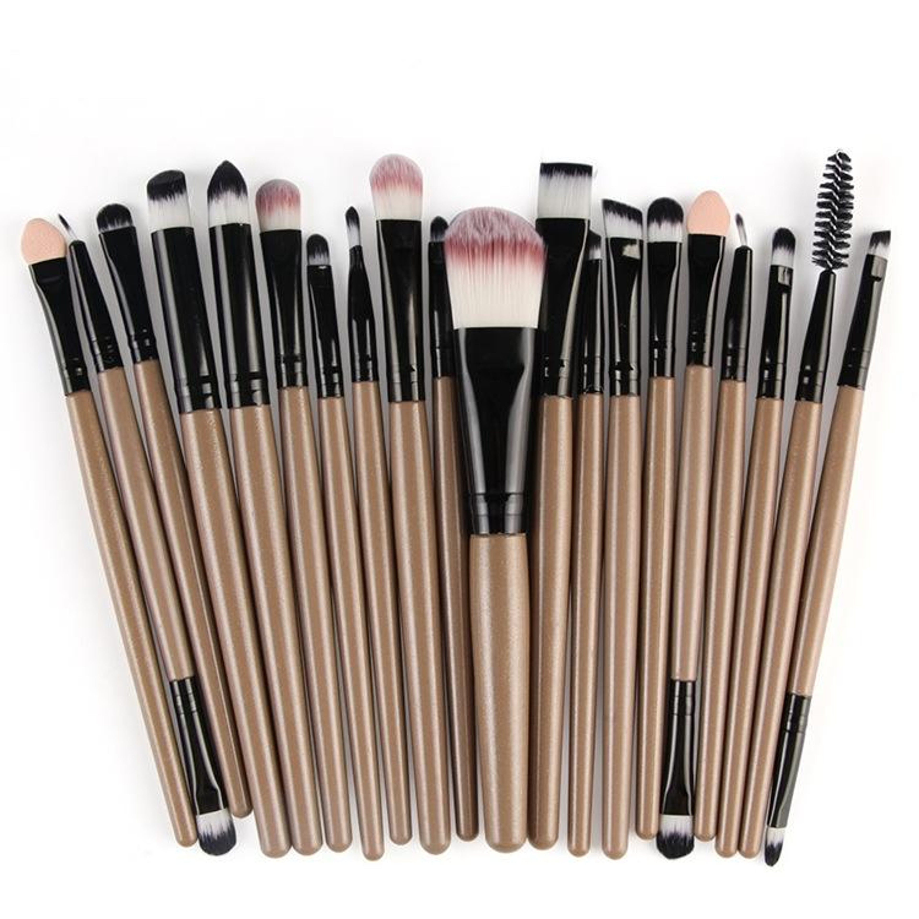 Makeup Brush Set With Wooden Handles  Soft Nylon Bristles For Flawless Beauty Application 10