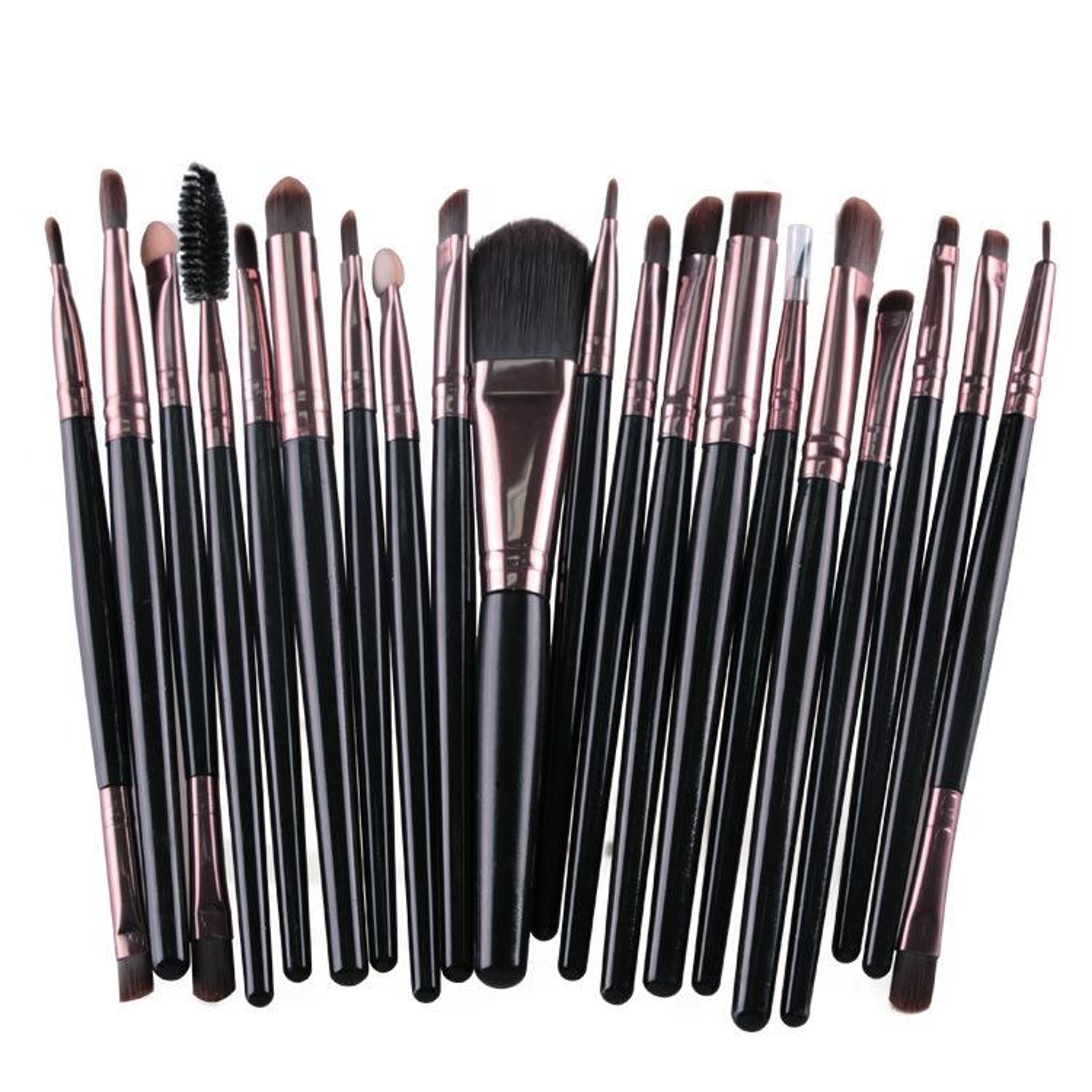 Makeup Brush Set With Wooden Handles  Soft Nylon Bristles For Flawless Beauty Application 14