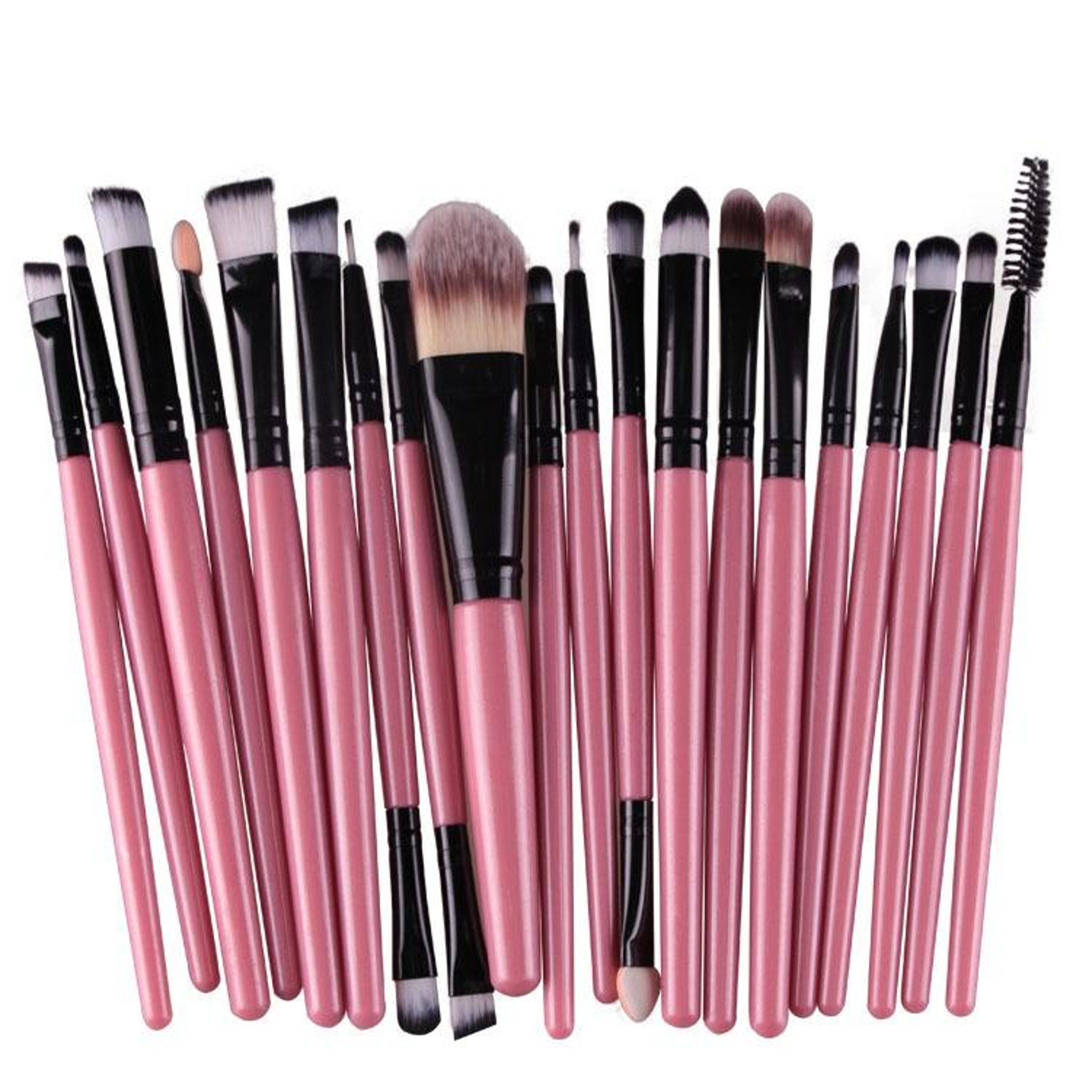 Makeup Brush Set With Wooden Handles  Soft Nylon Bristles For Flawless Beauty Application 18