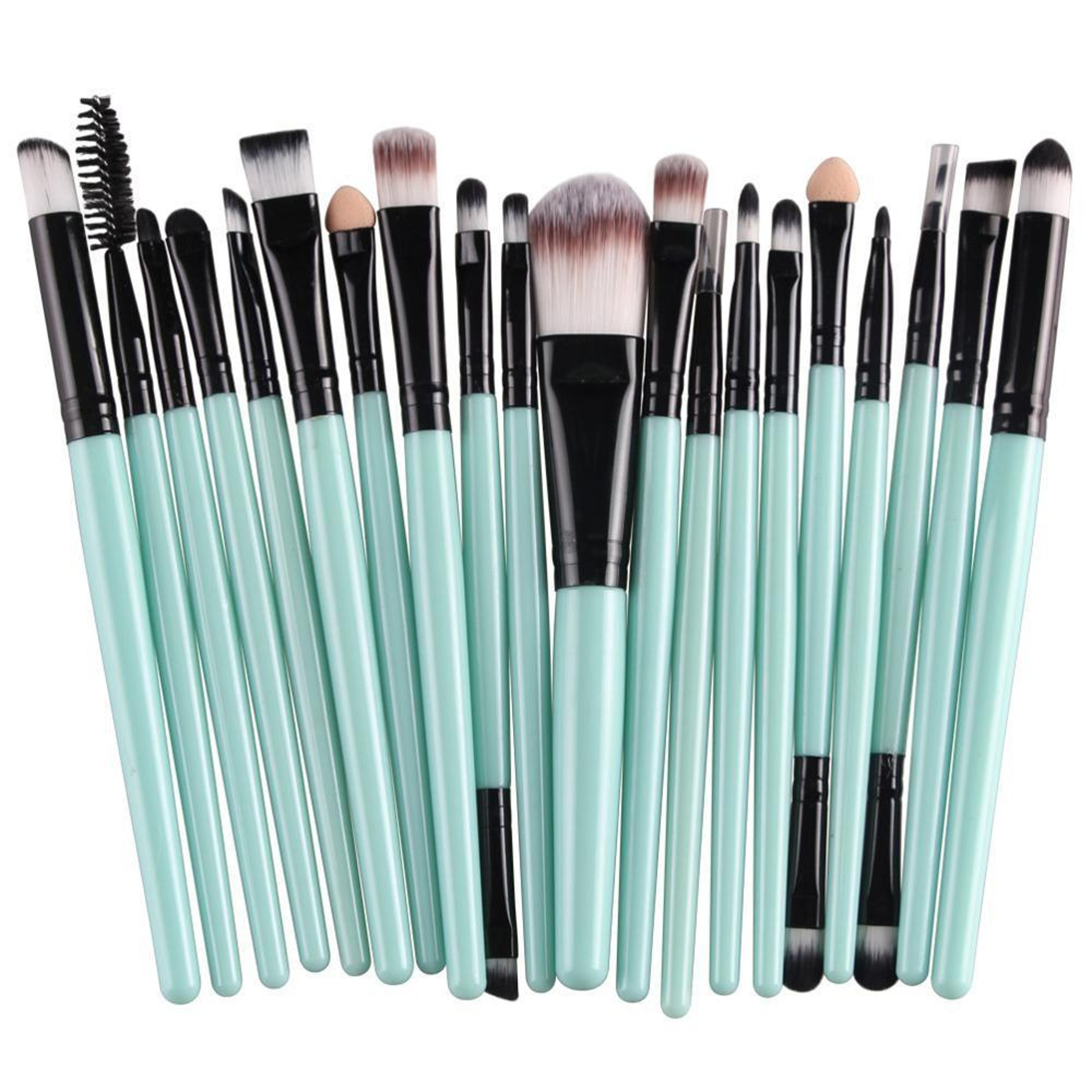 Makeup Brush Set With Wooden Handles  Soft Nylon Bristles For Flawless Beauty Application 20