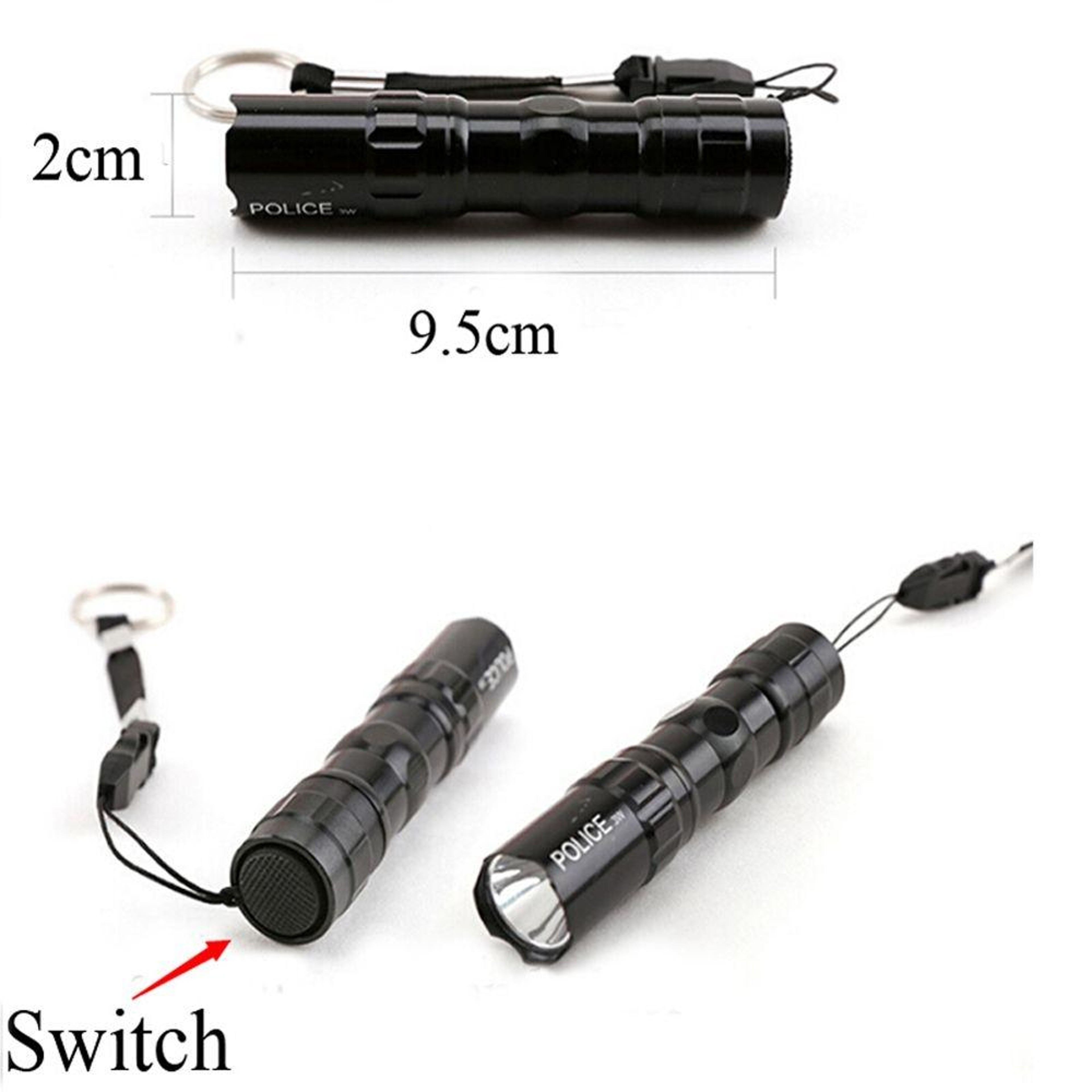 600LM Mini LED Keychain Flashlight Waterproof Pocket Torch For Camping Travel  Emergency Use 3