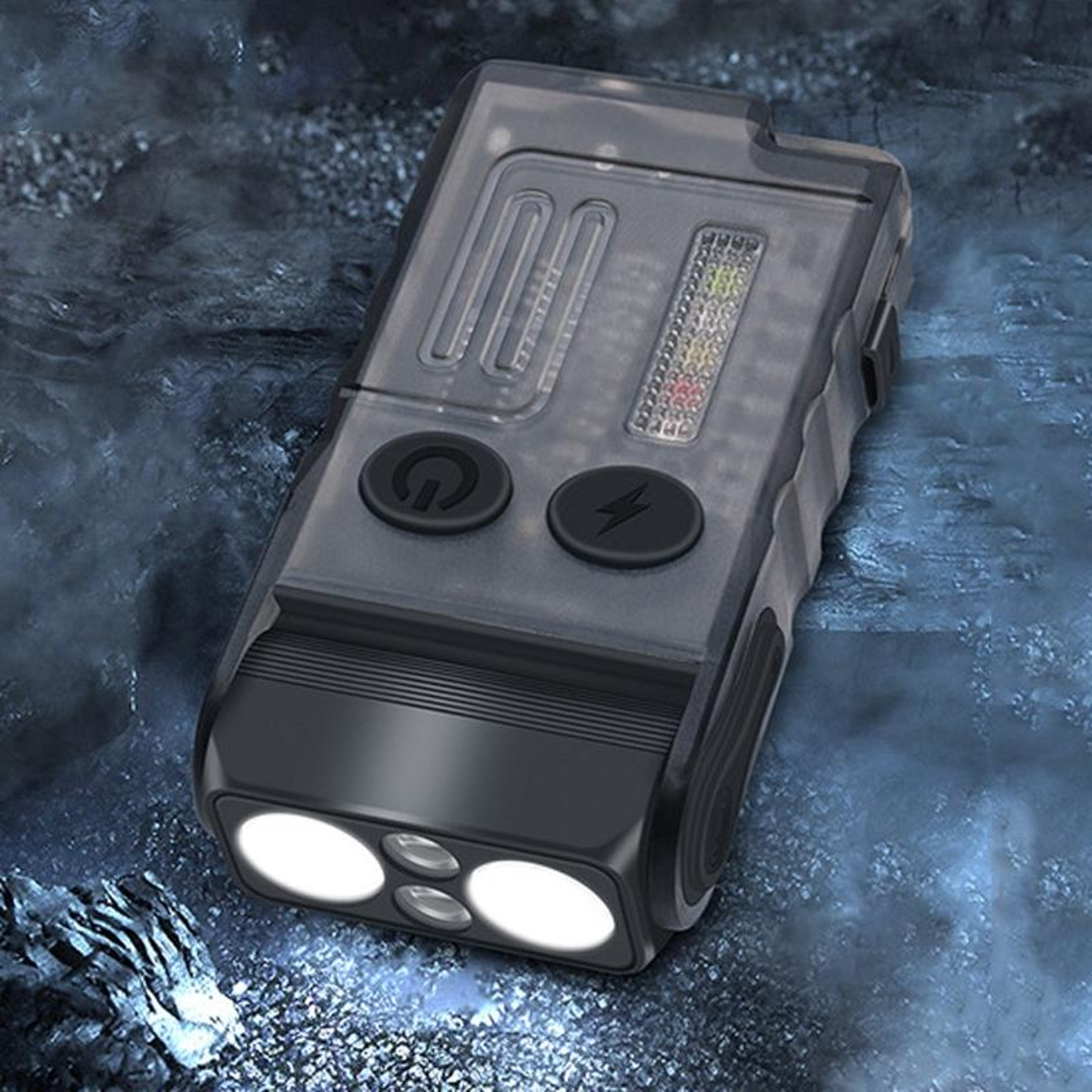 V20 1000LM Rechargeable Keychain Flashlight With Magnetic Base Emergency Alarm  IP67 Waterproof Des 0