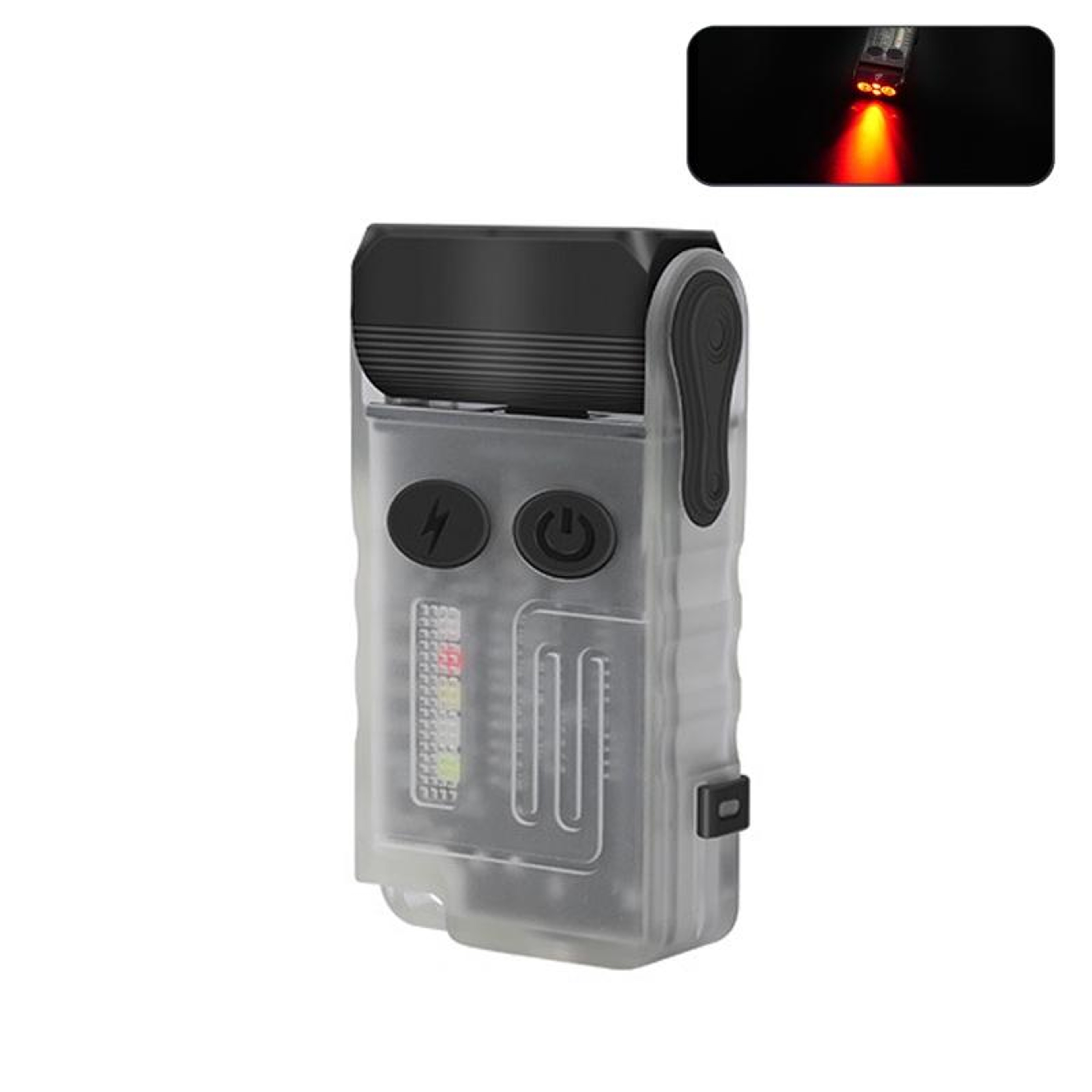 V20 1000LM Rechargeable Keychain Flashlight With Magnetic Base Emergency Alarm  IP67 Waterproof Des 1