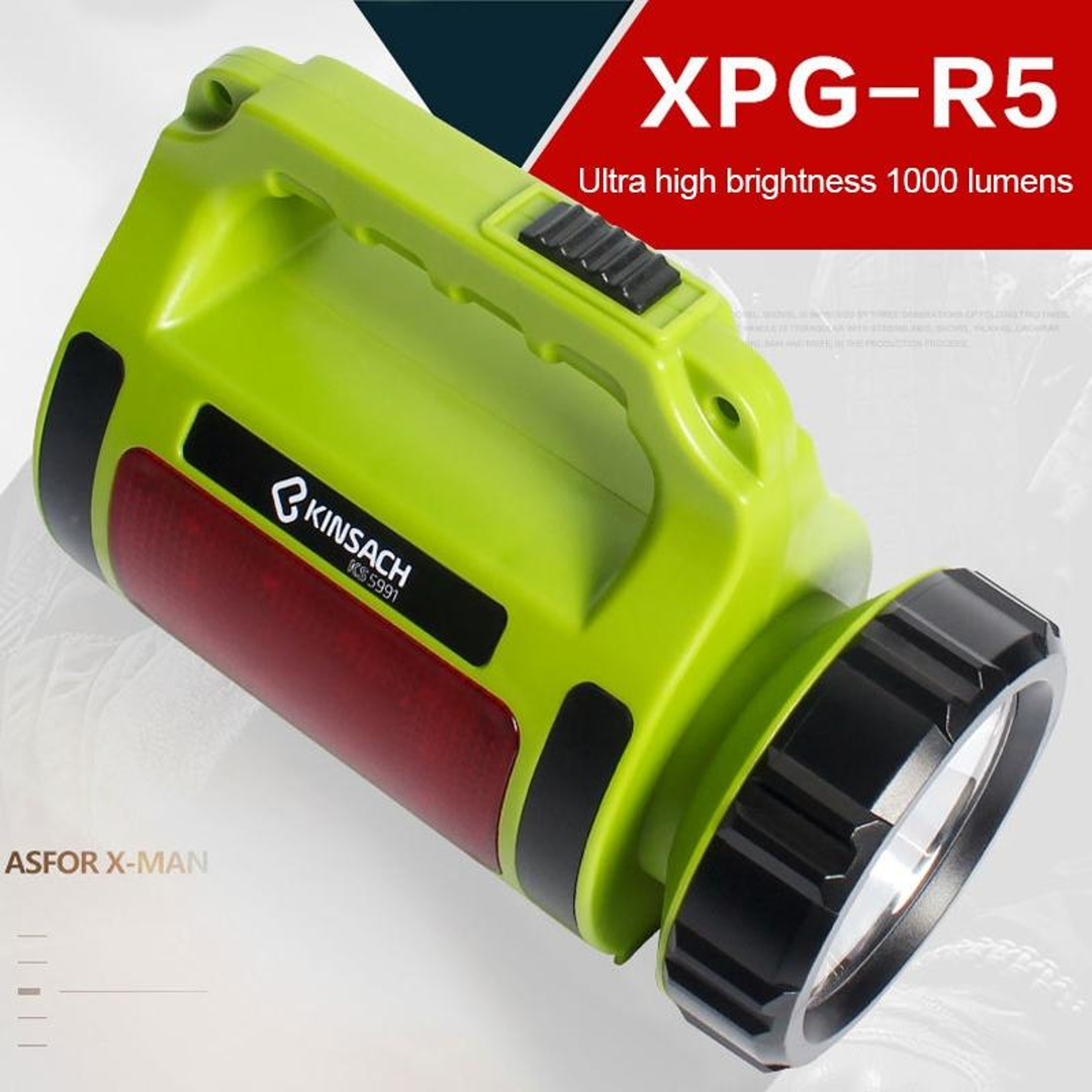 1000LM USB Rechargeable LED Searchlight Power Bank For Camping Emergencies  Outdoor Adventures 8