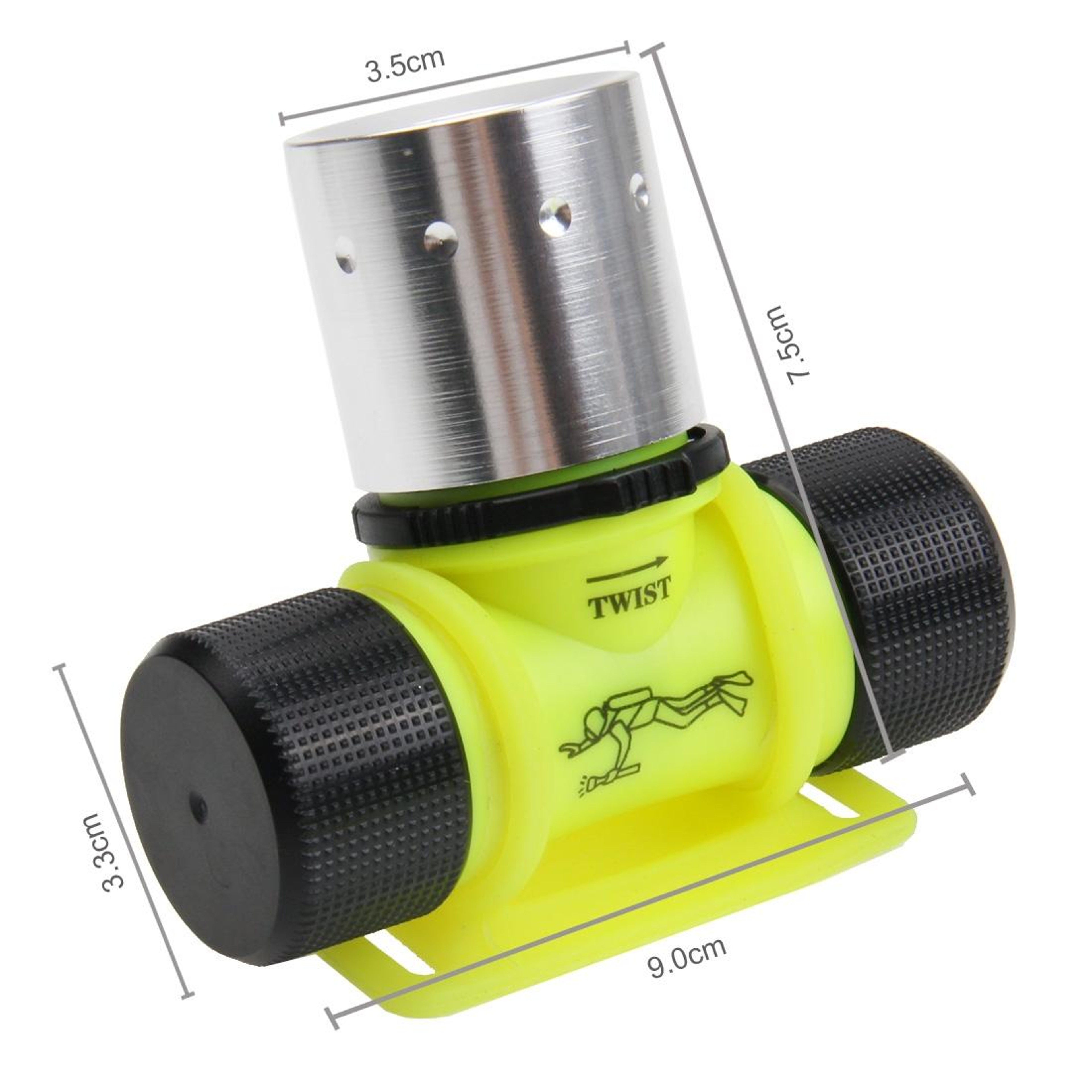 Premium Waterproof T6 LED Diving Flashlight Headlight With 3 Mode Zoom LED Beam 30m Underwater 6