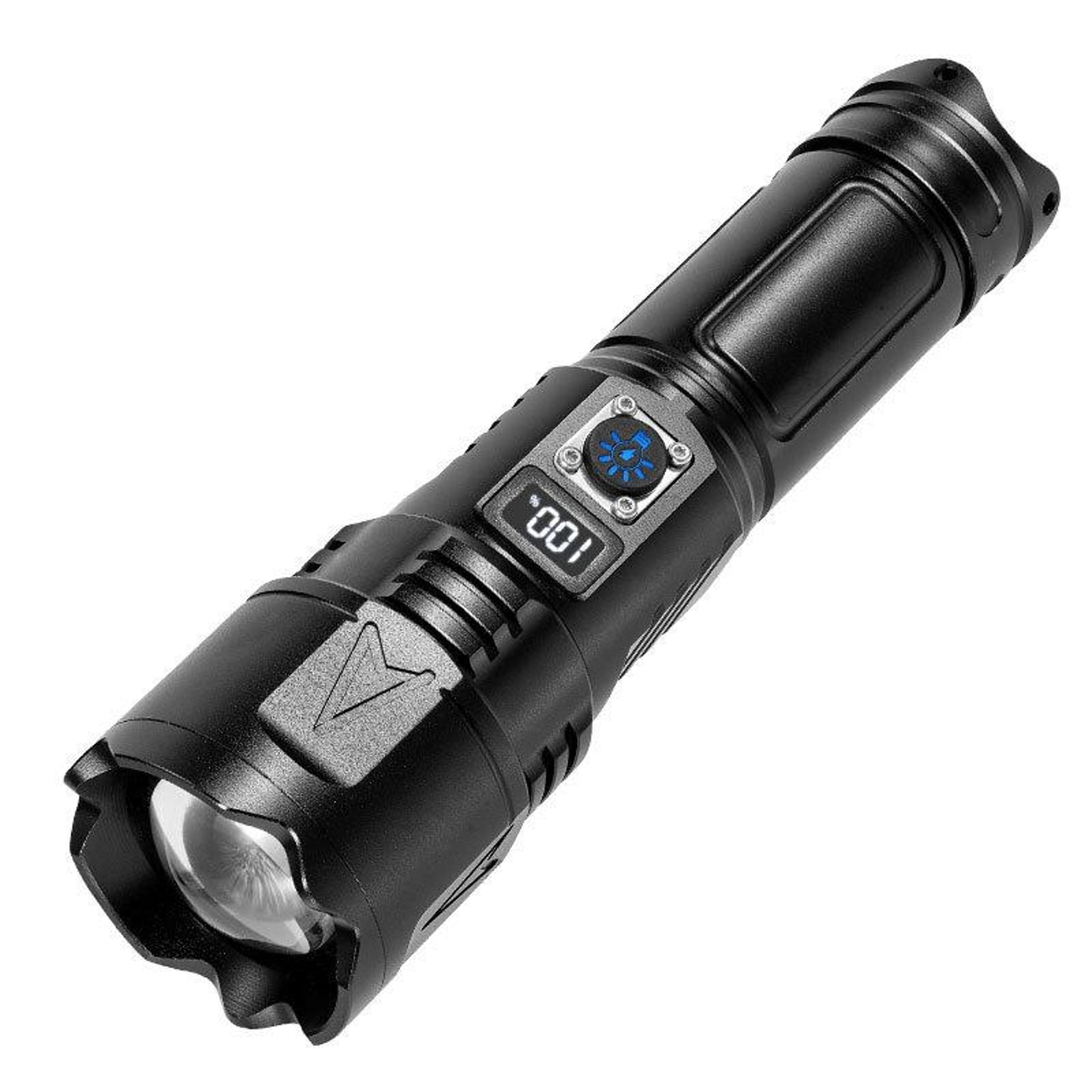 E SMARTER A03 Rechargeable Tactical Flashlight 1500LM Long Range LED Flashlight With LCD Display 0