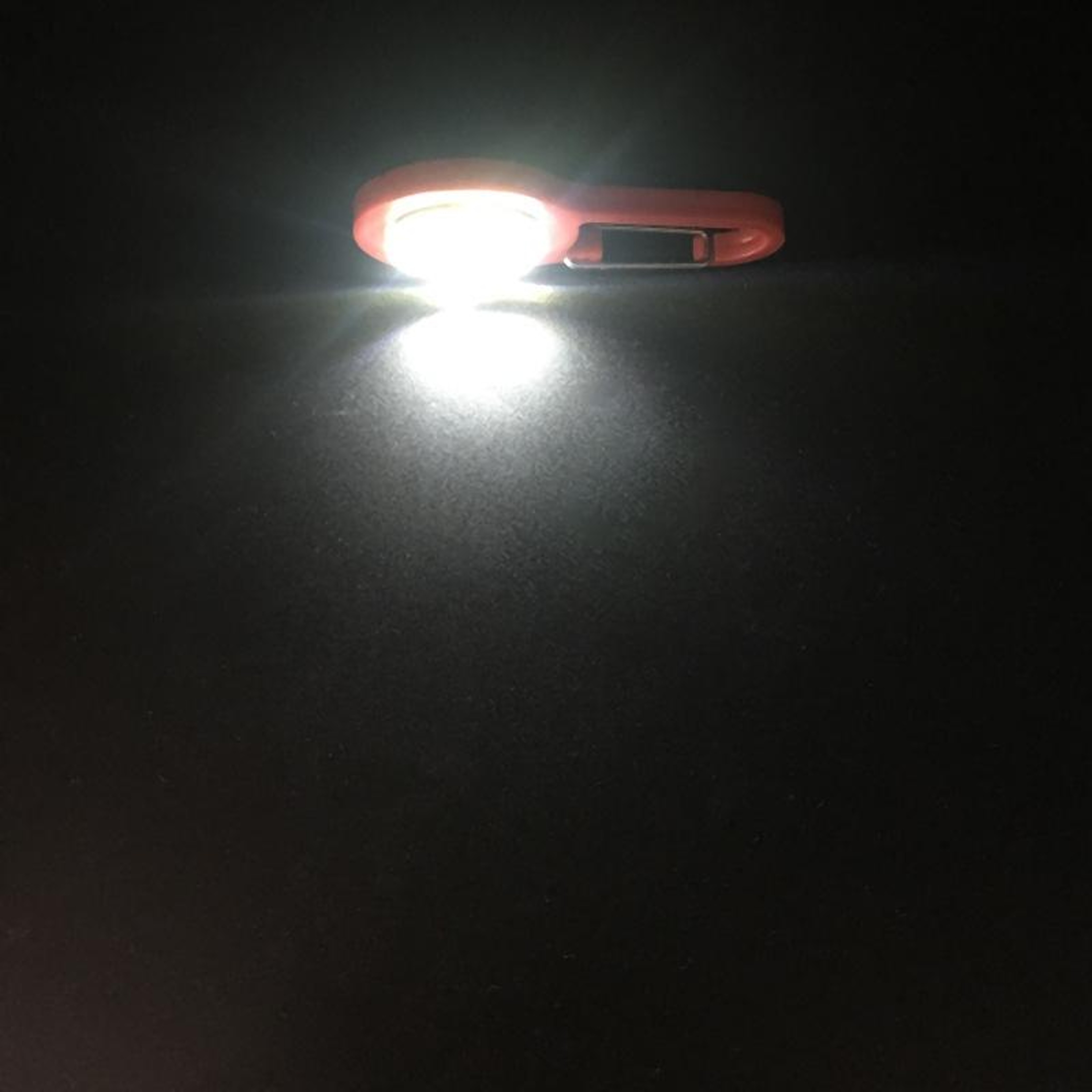 Mini COB Flashlight Keychain Carabiner Lights With SOS Mode For Camping Fishing  Emergencies 1