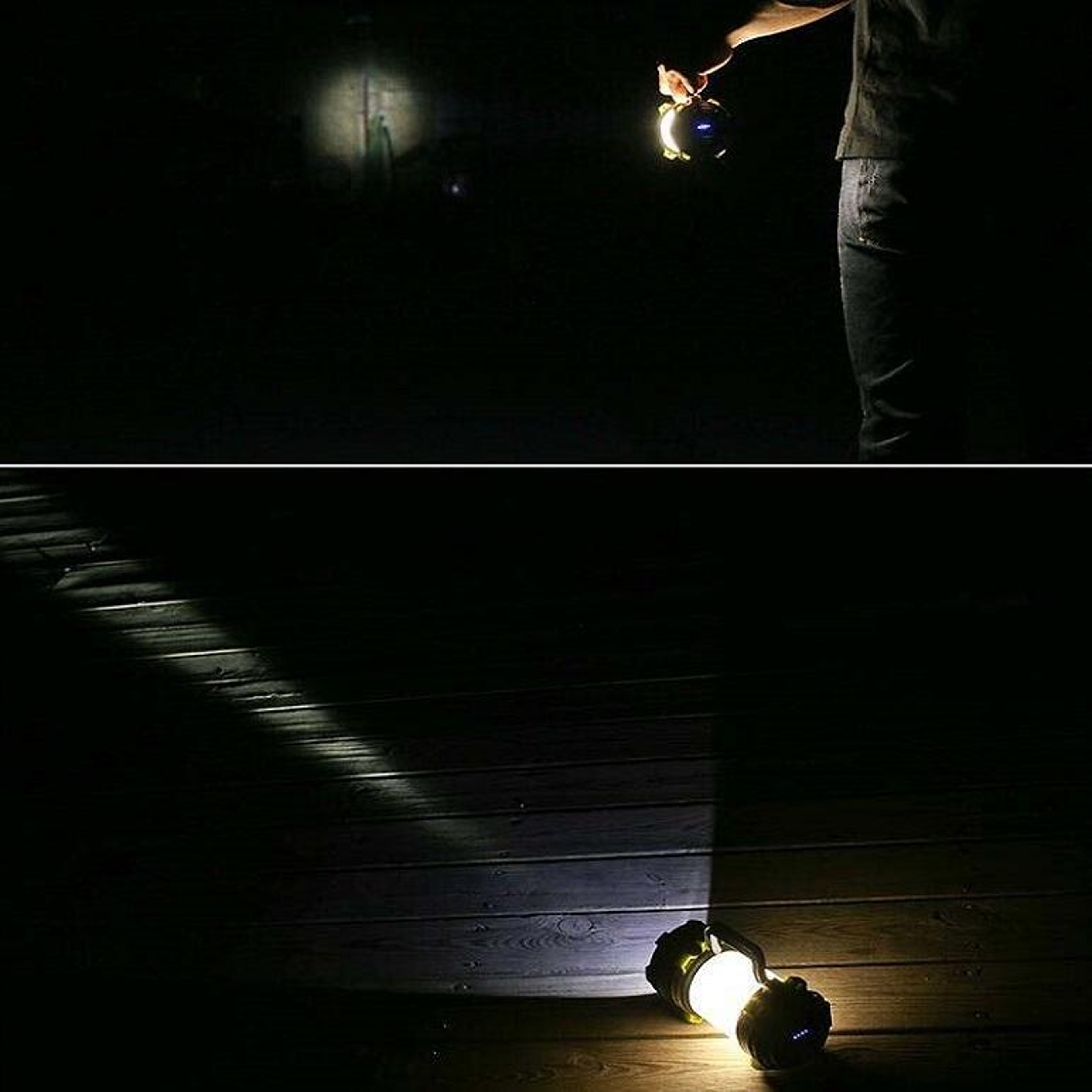 Premium Portable LED Spotlight  Rechargeable Camping Flashlight 1