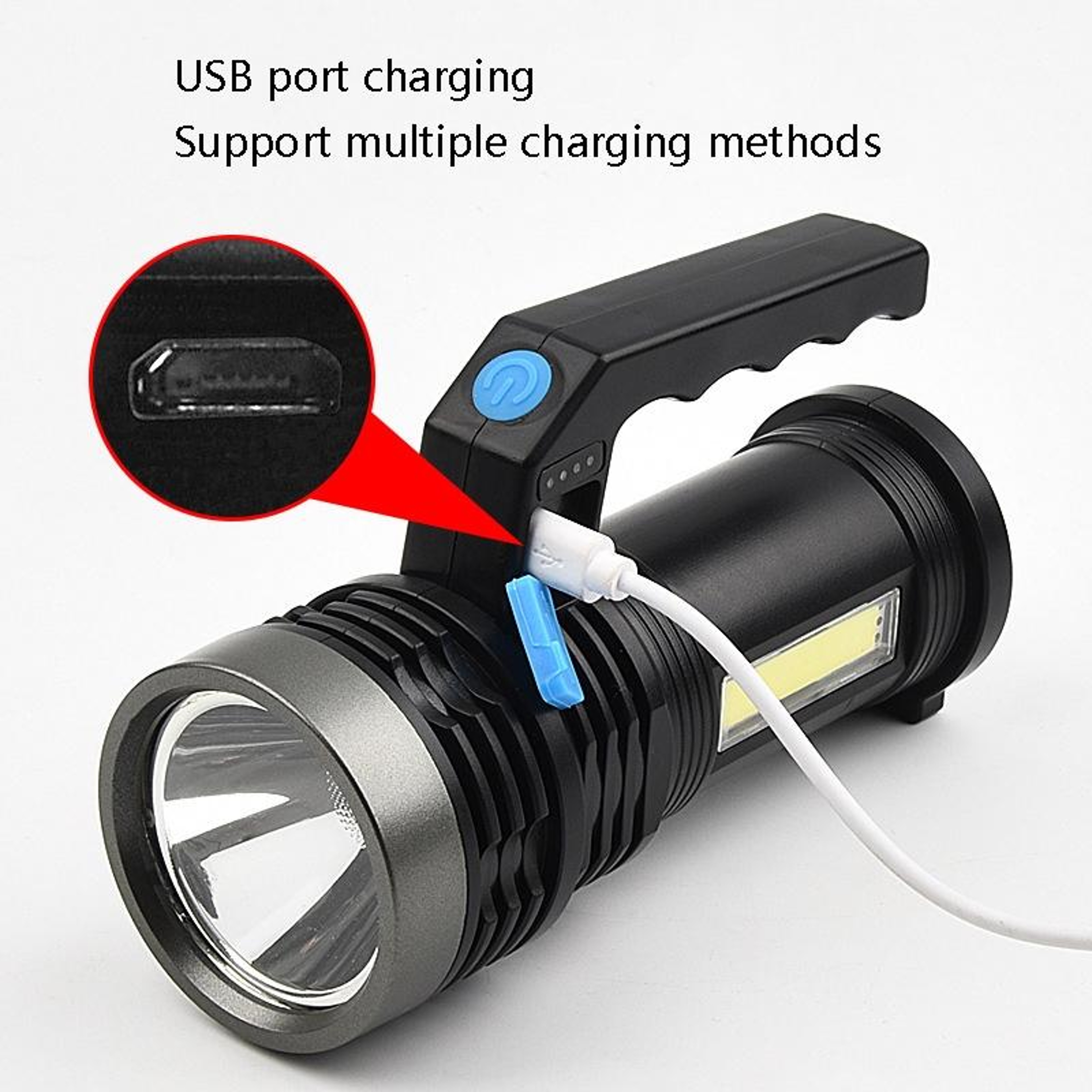 20W Rechargeable Outdoor Searchlight  Portable LED Torch For Camping  Emergencies 5