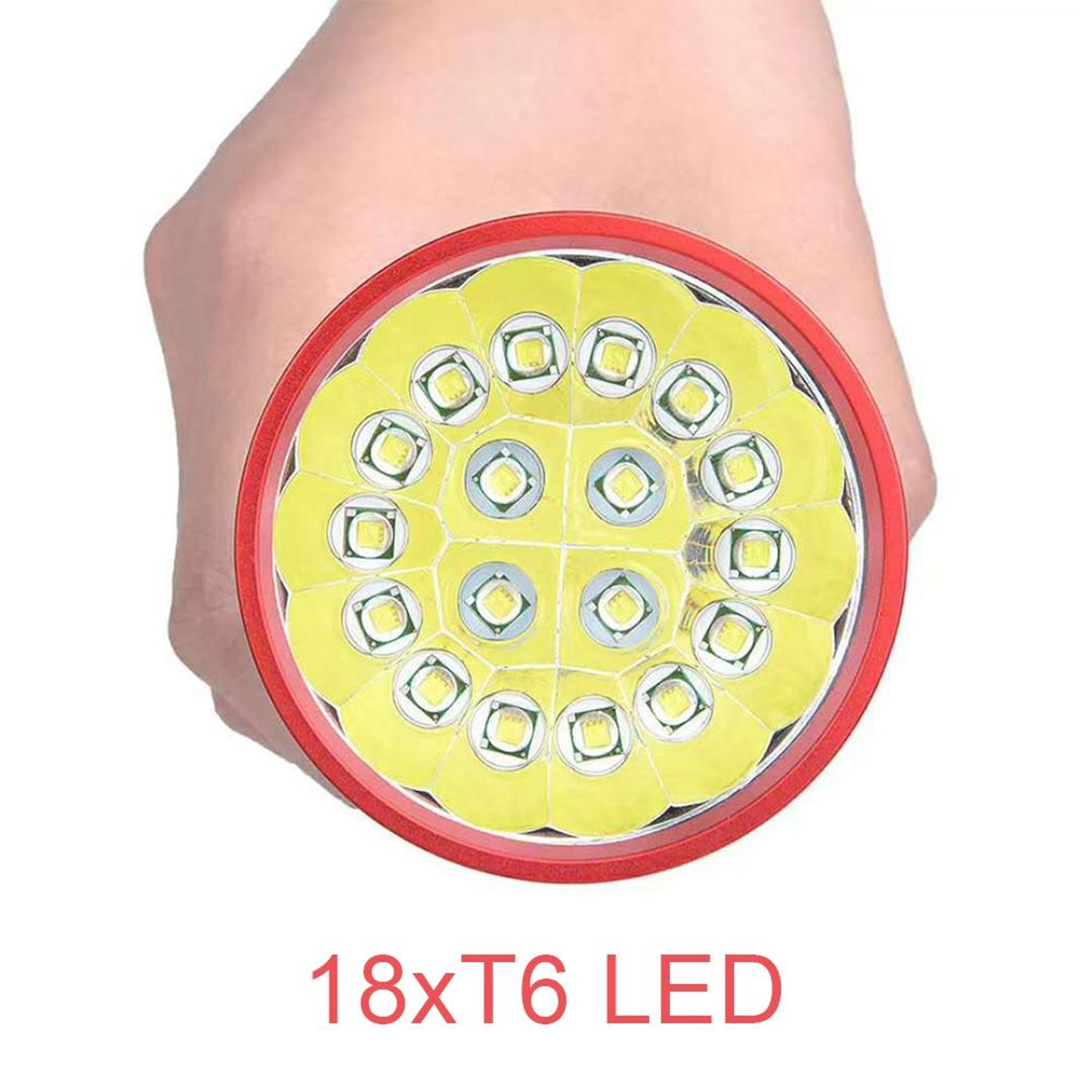 DB18 UltraBeam 18 T6 High Power LED Tactical Flashlight With USB Rechargeable Battery Set 4