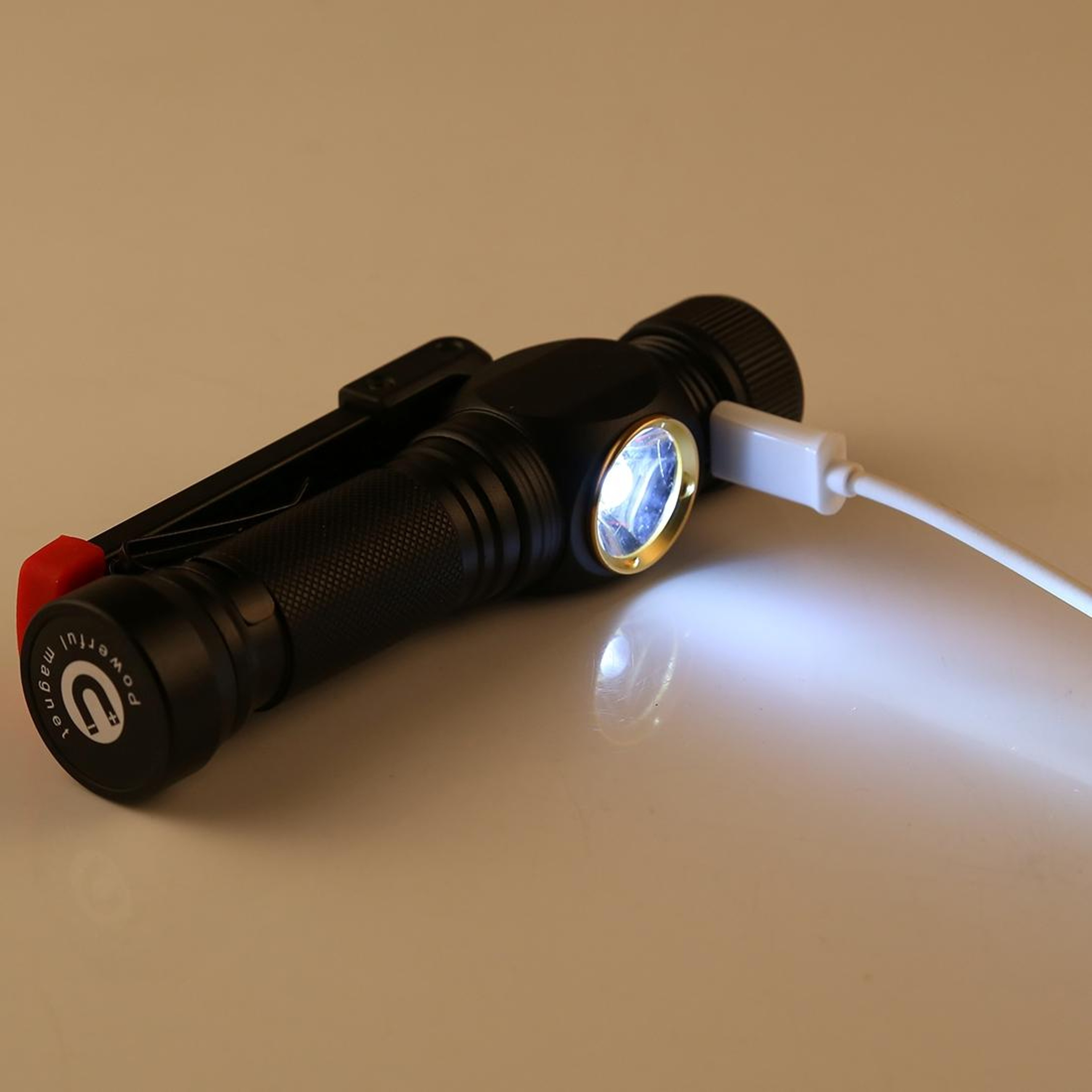W550 Rechargeable LED Work Light Flashlight 800LM Waterproof COB Inspection Lamp 7
