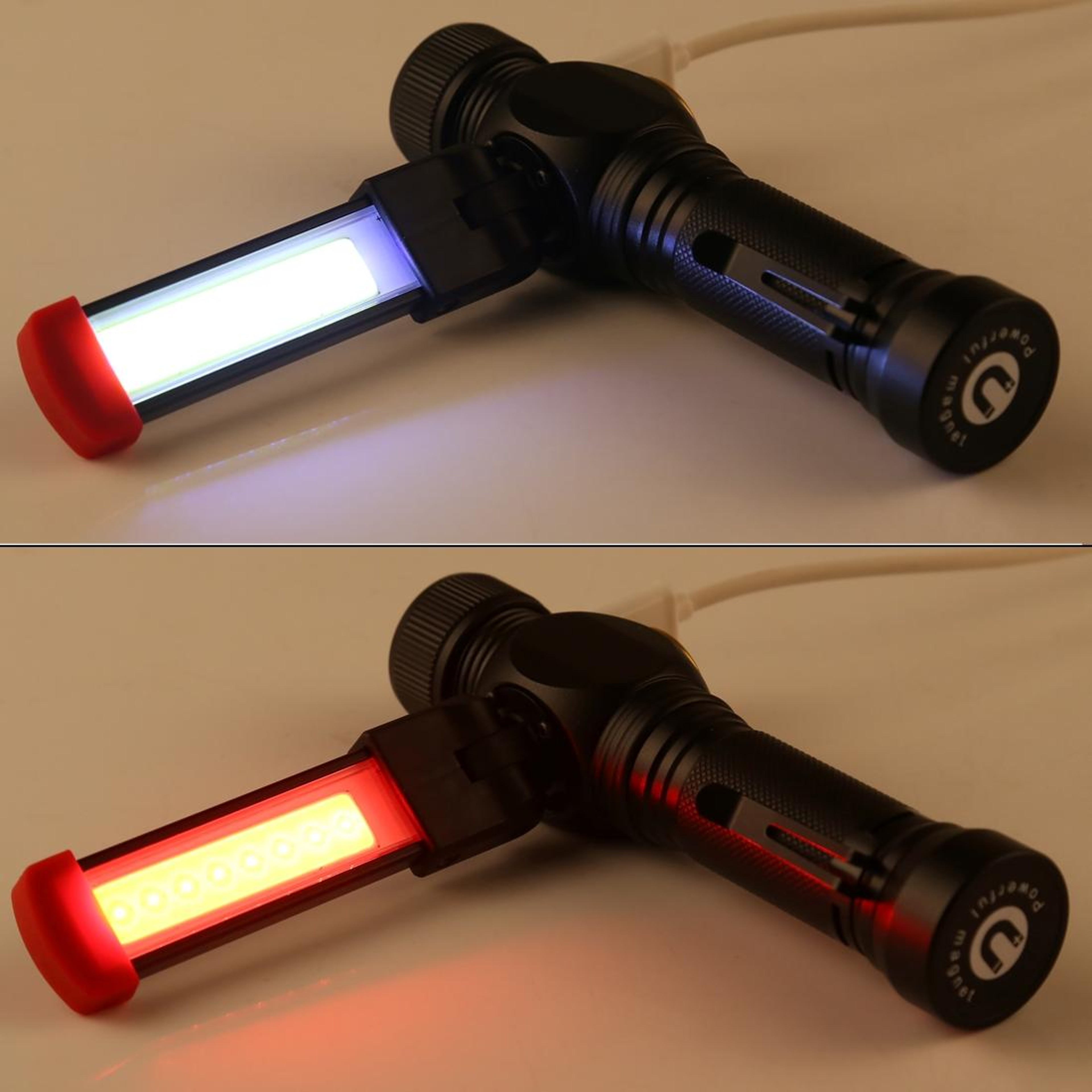 W550 Rechargeable LED Work Light Flashlight 800LM Waterproof COB Inspection Lamp 5
