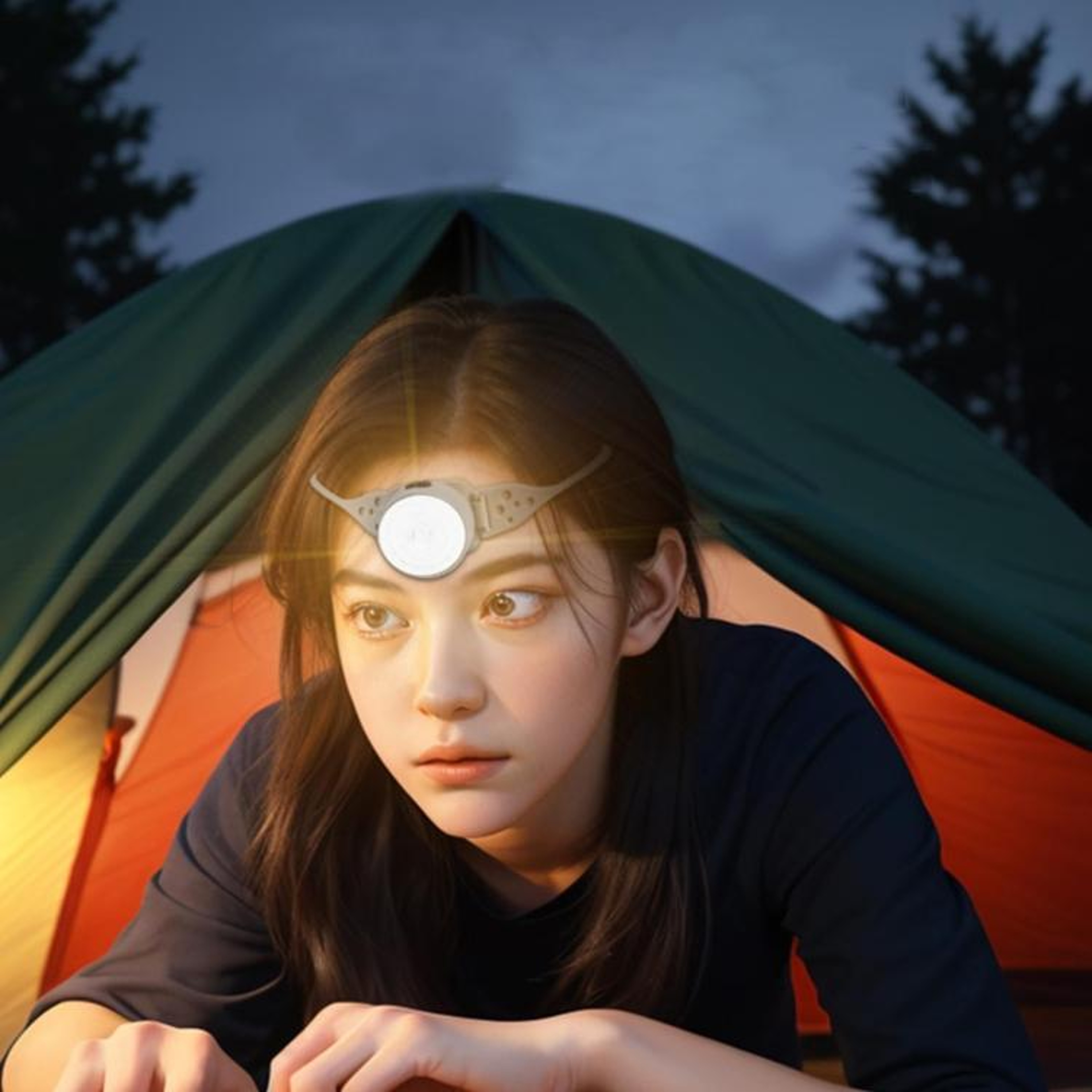 All In One USB Rechargeable Headlamp COB Light Strong Bright Cycling  Outdoor Headlight 7