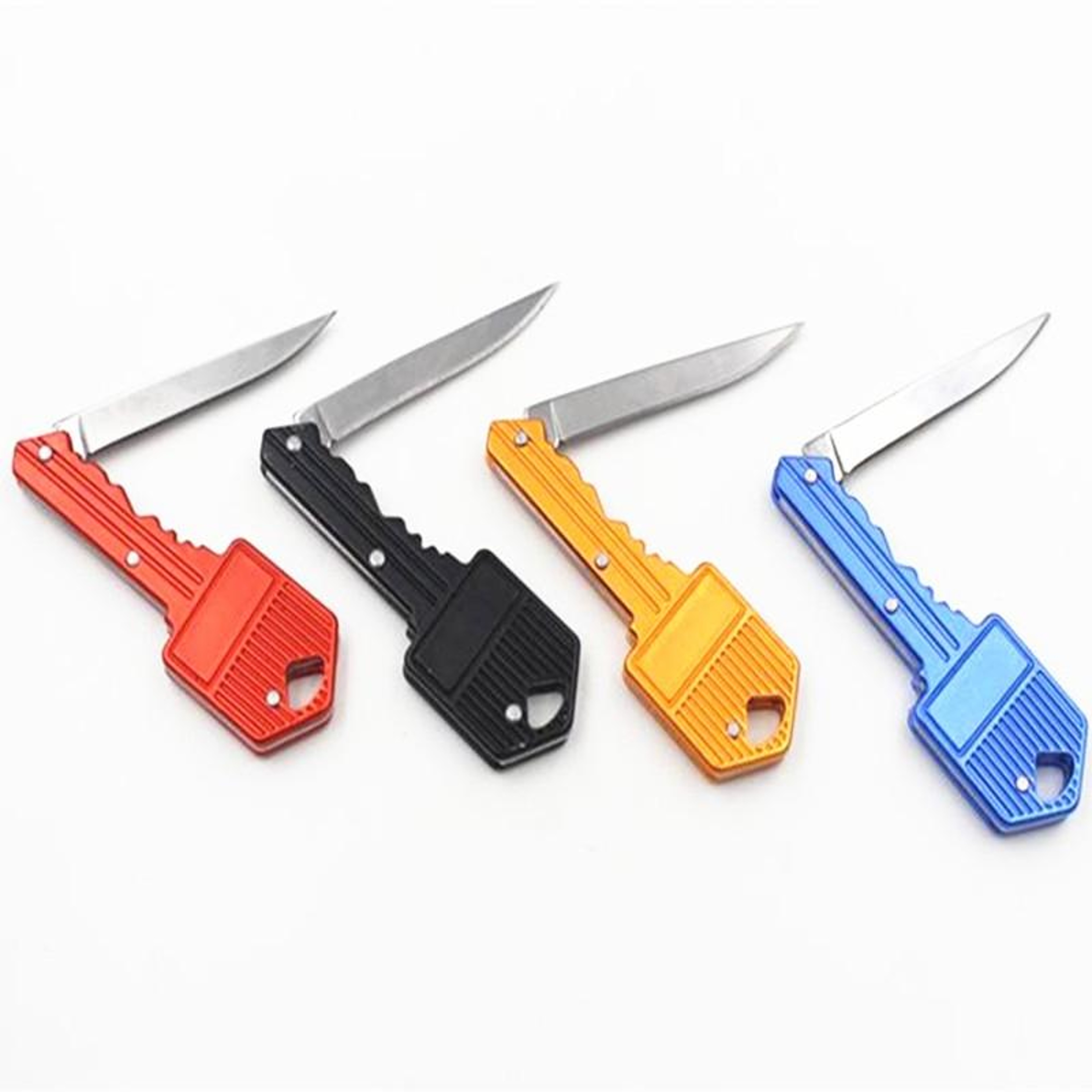 Mini Keychain Folding Knife  Peeler Portable Self Defense Tool 0