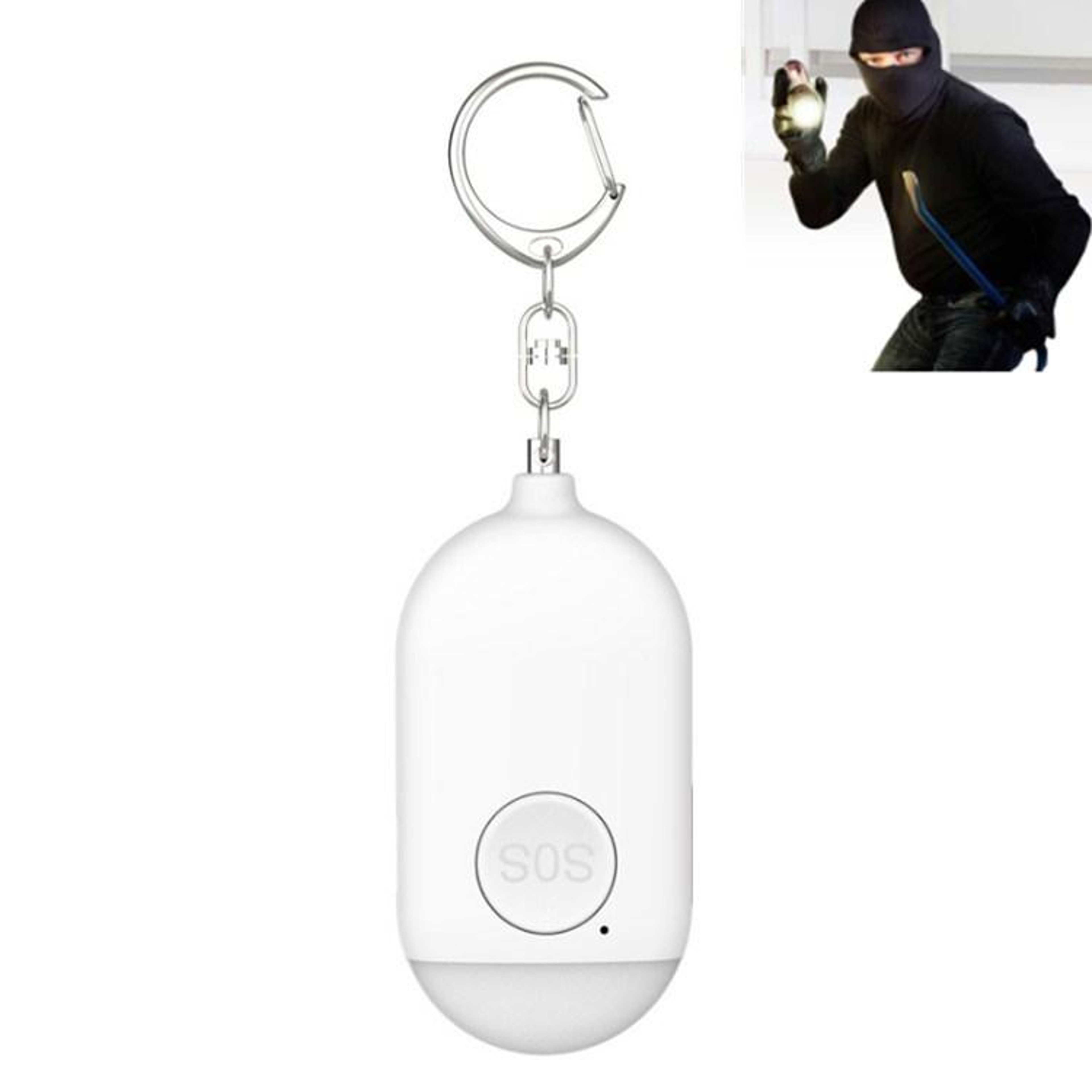 SafeGuard 130dB Personal Safety Alarm With LED Flashlight  SOS Emergency Alert 7