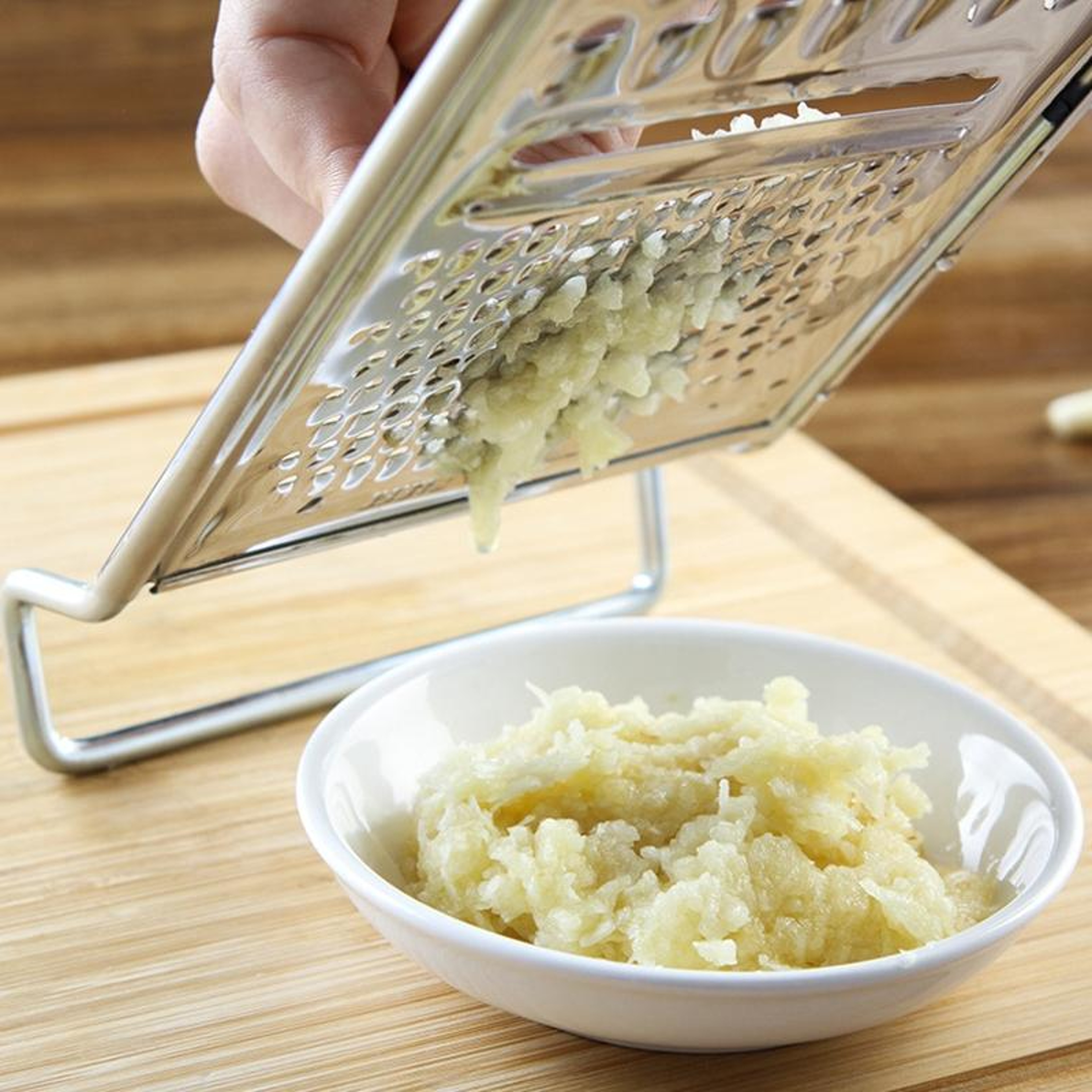 Premium Stainless Steel Vegetable Cutter  Curved Potato Grater 4