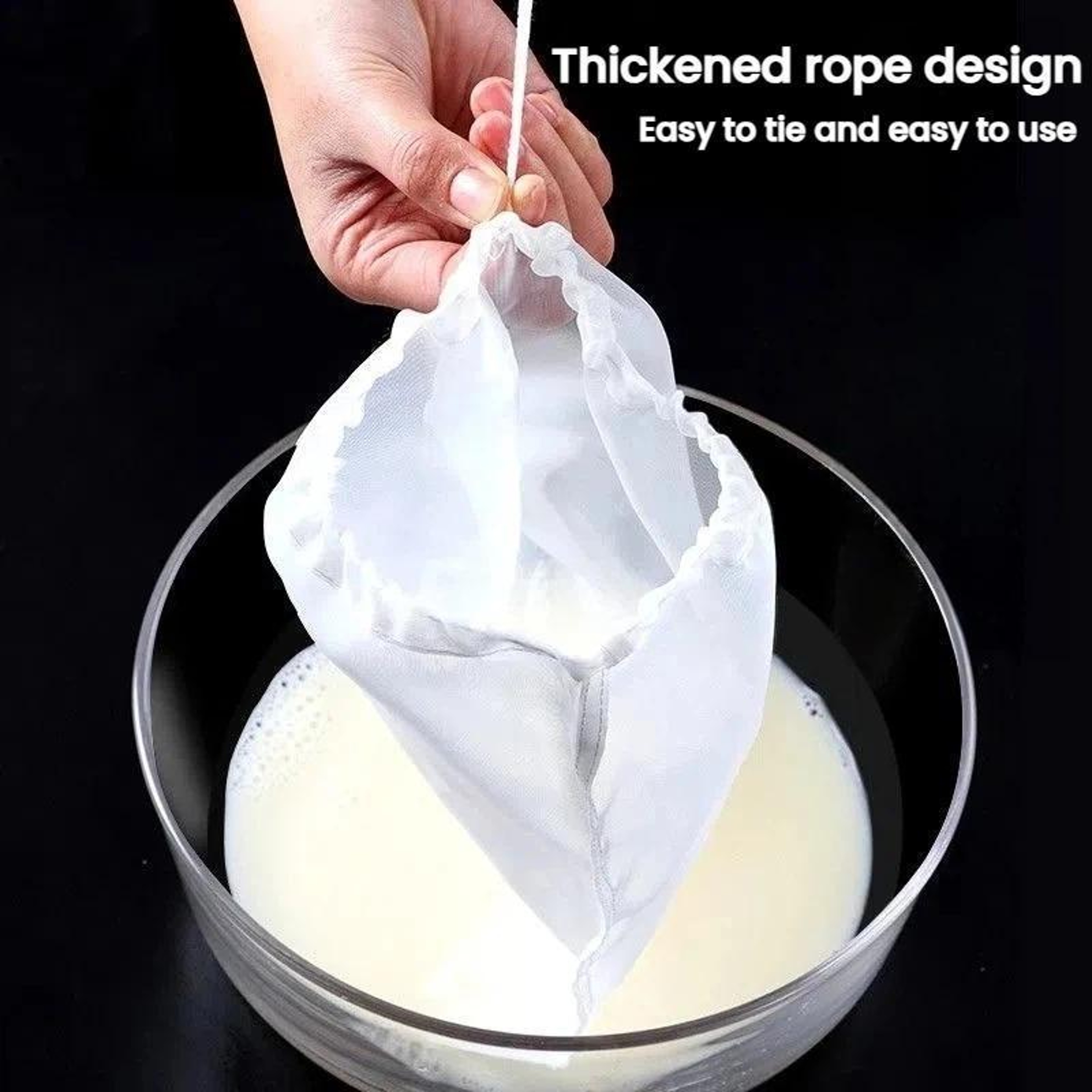 Premium Ultra Fine 100 Mesh Soy Milk Filter Bag  Fine Mesh Filter Bag Kitchen Strainer 1
