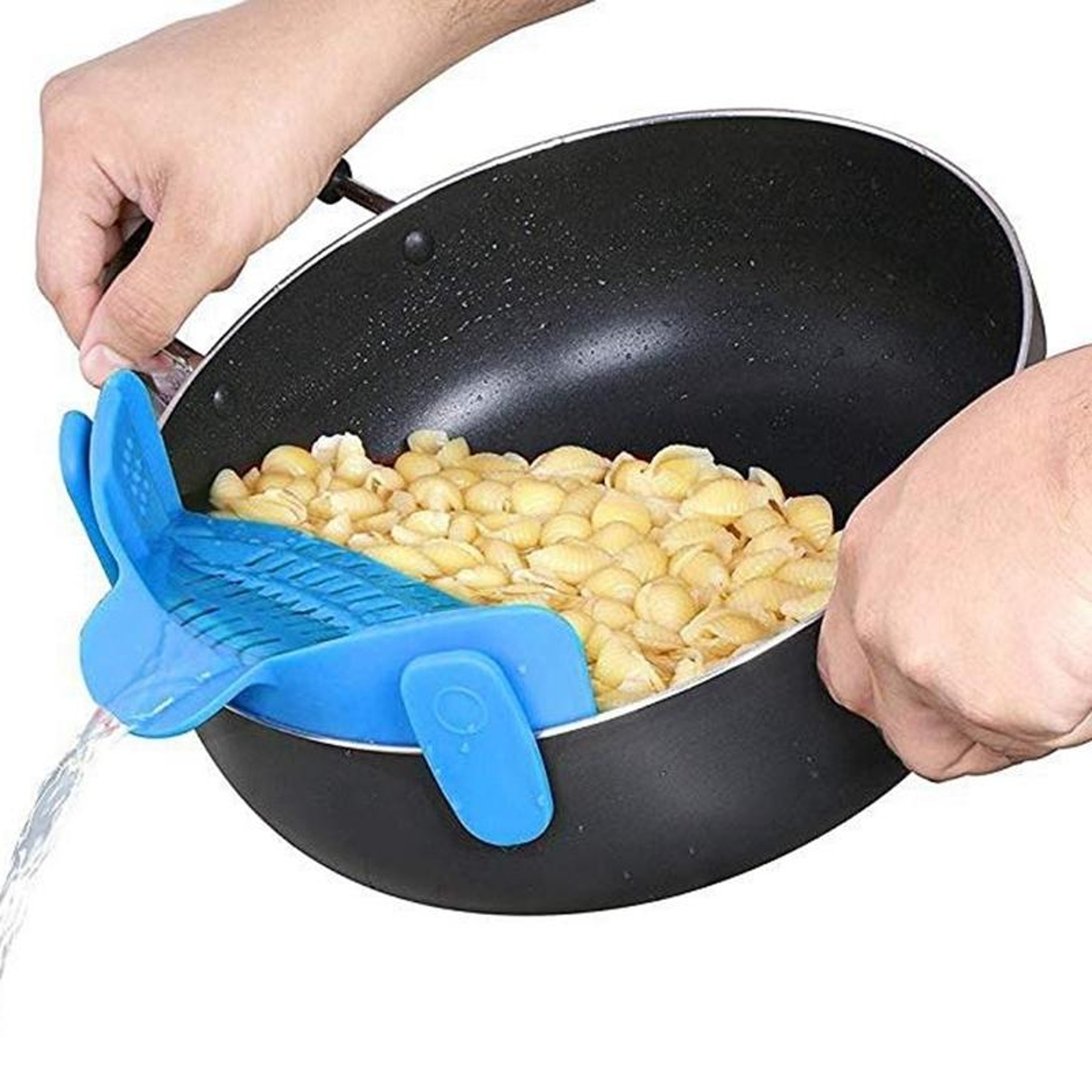 Premium Silicone Pot Strainer Clip On Kitchen Pasta  Vegetable Drain 5
