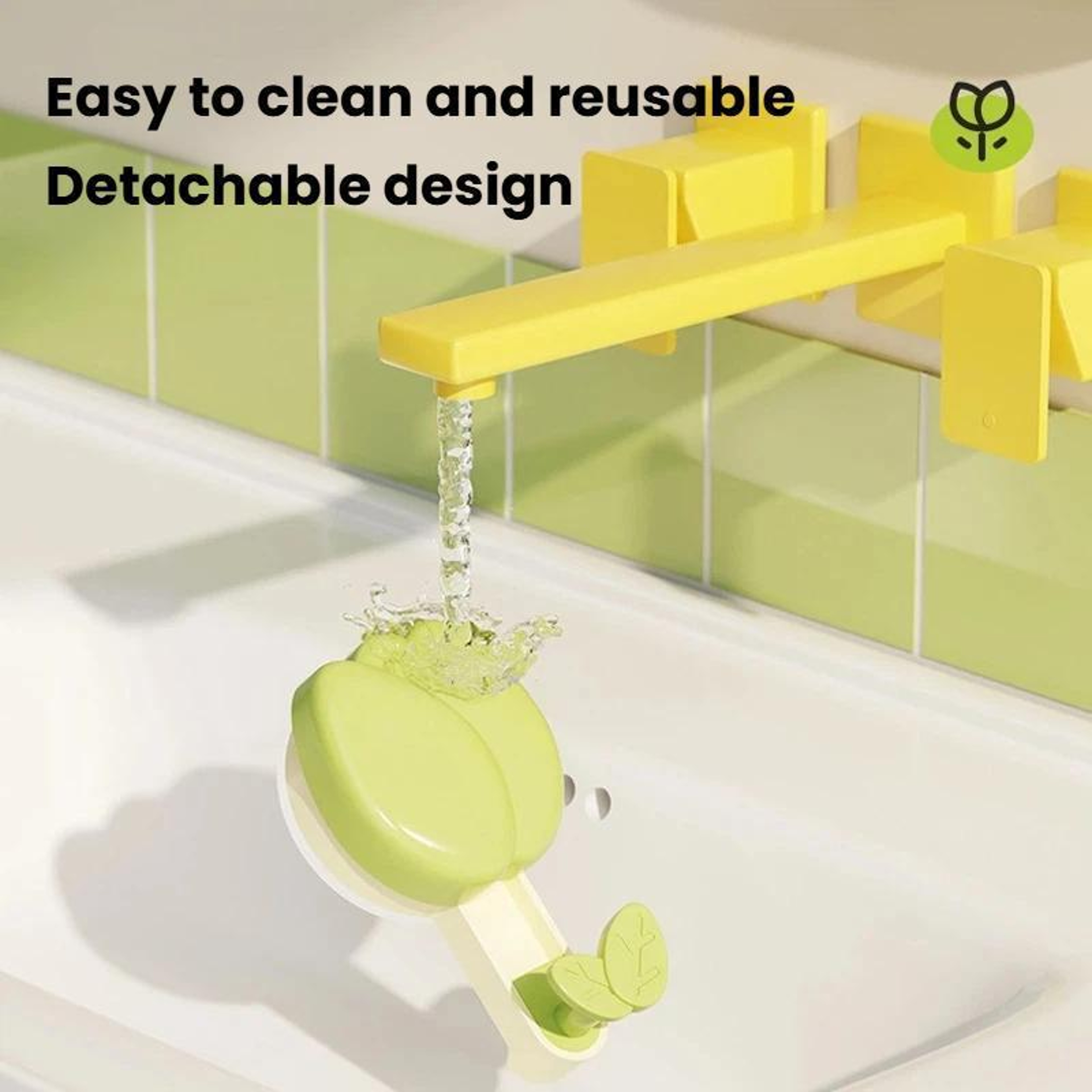 FlowerGrip No Drill Suction Towel Hook Rack For Bathroom  Kitchen Storage 3