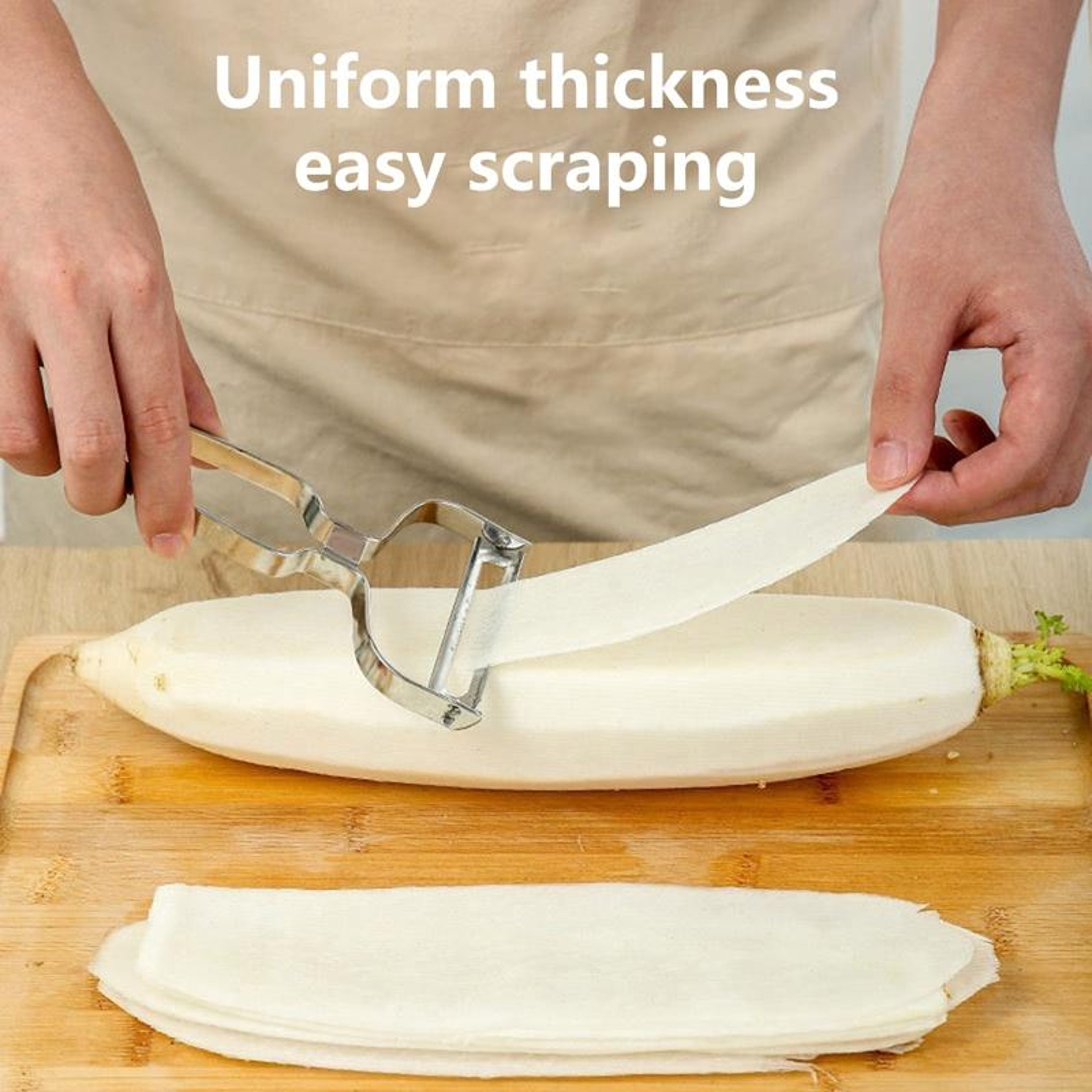 Stainless Steel Wide Blade Fruit  Vegetable Peeler For Melons Cucumbers  Produce 0