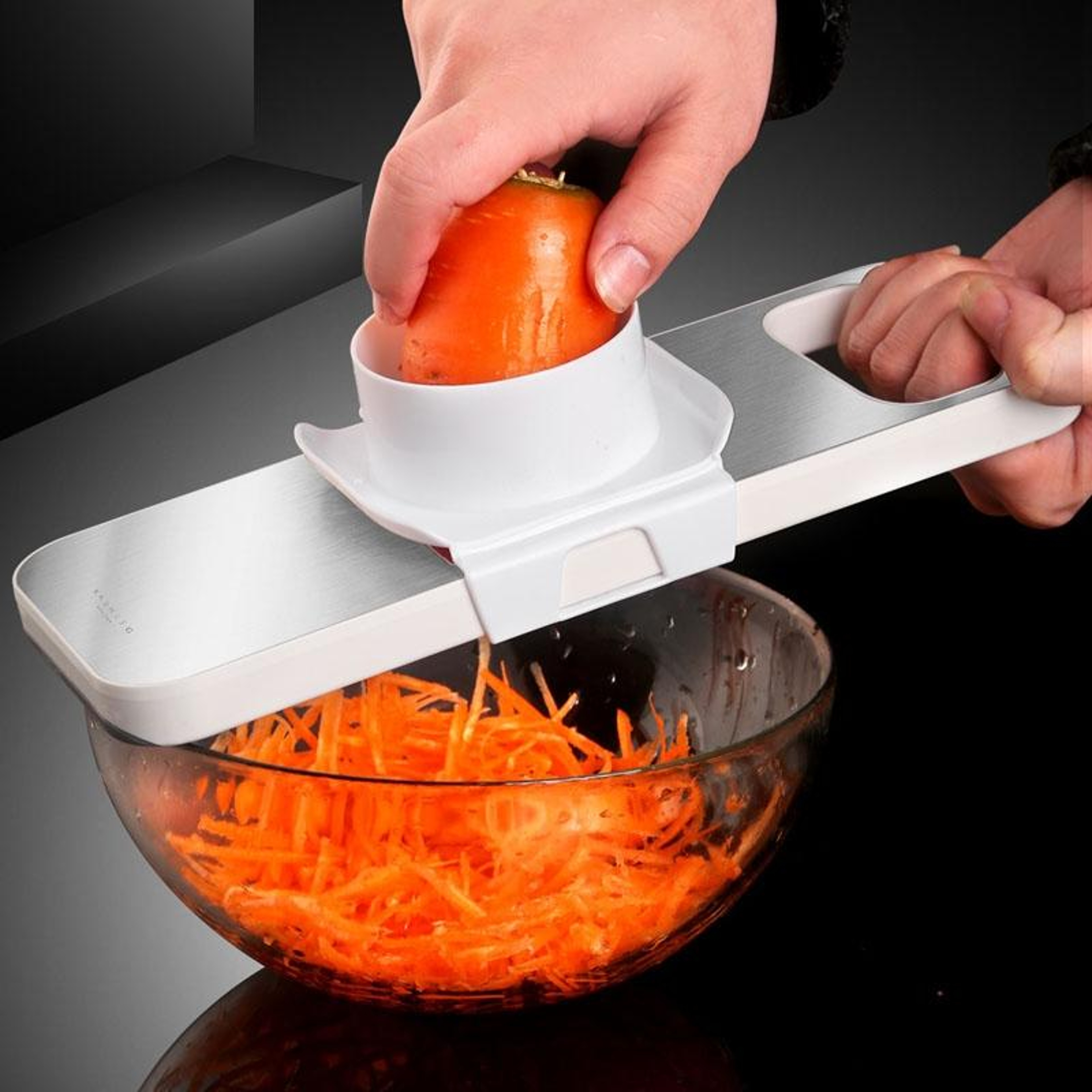 Stainless Steel Vegetable Chopper Mandoline Slicer With Julienne  Grater Blades 8