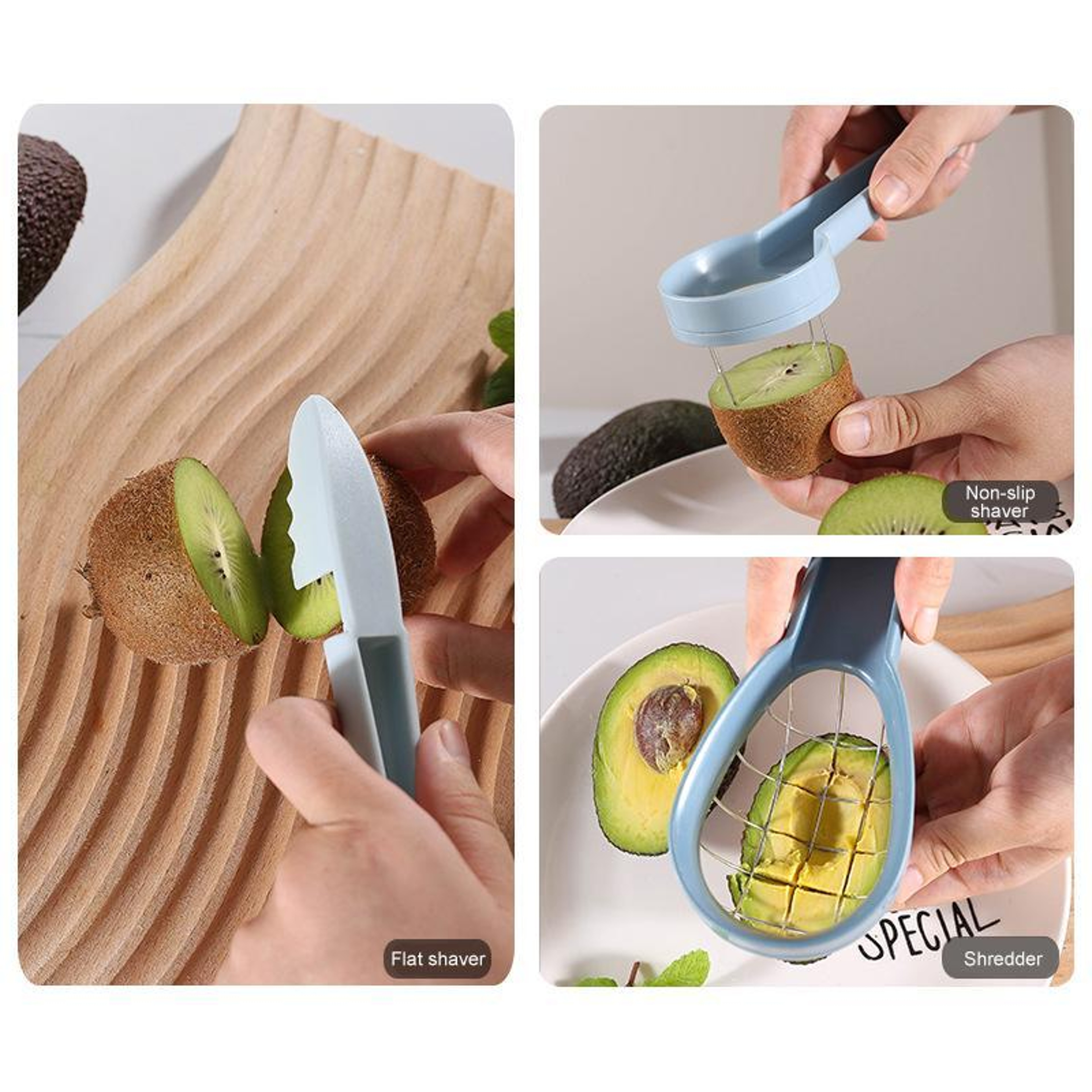 Premium 3 in 1 Avocado Slicer Cutter Durable Kitchen Fruit Prep Tool – view 4
