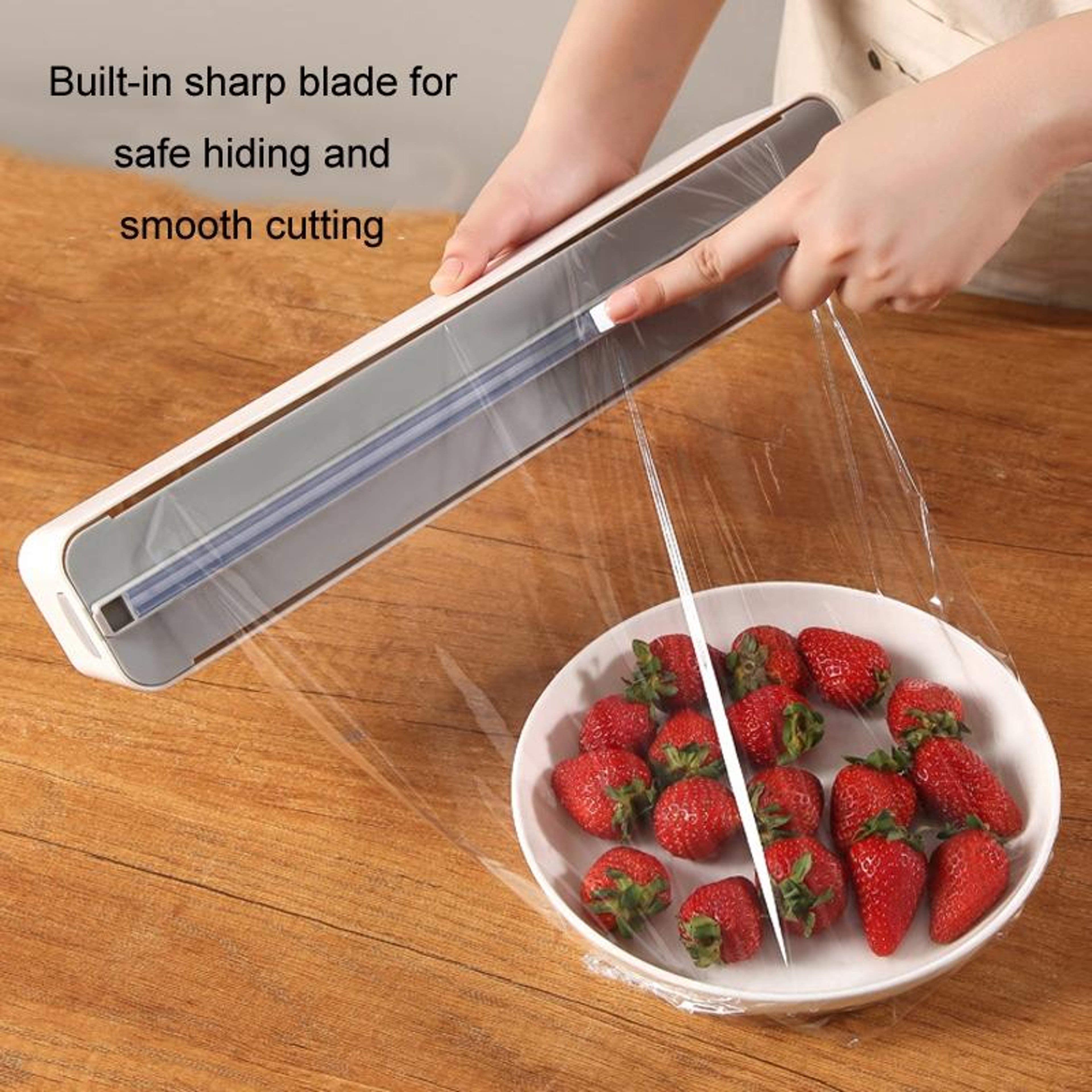 Magnetic Wall Mounted Kitchen Wrap Cutter  Storage Organizer 7