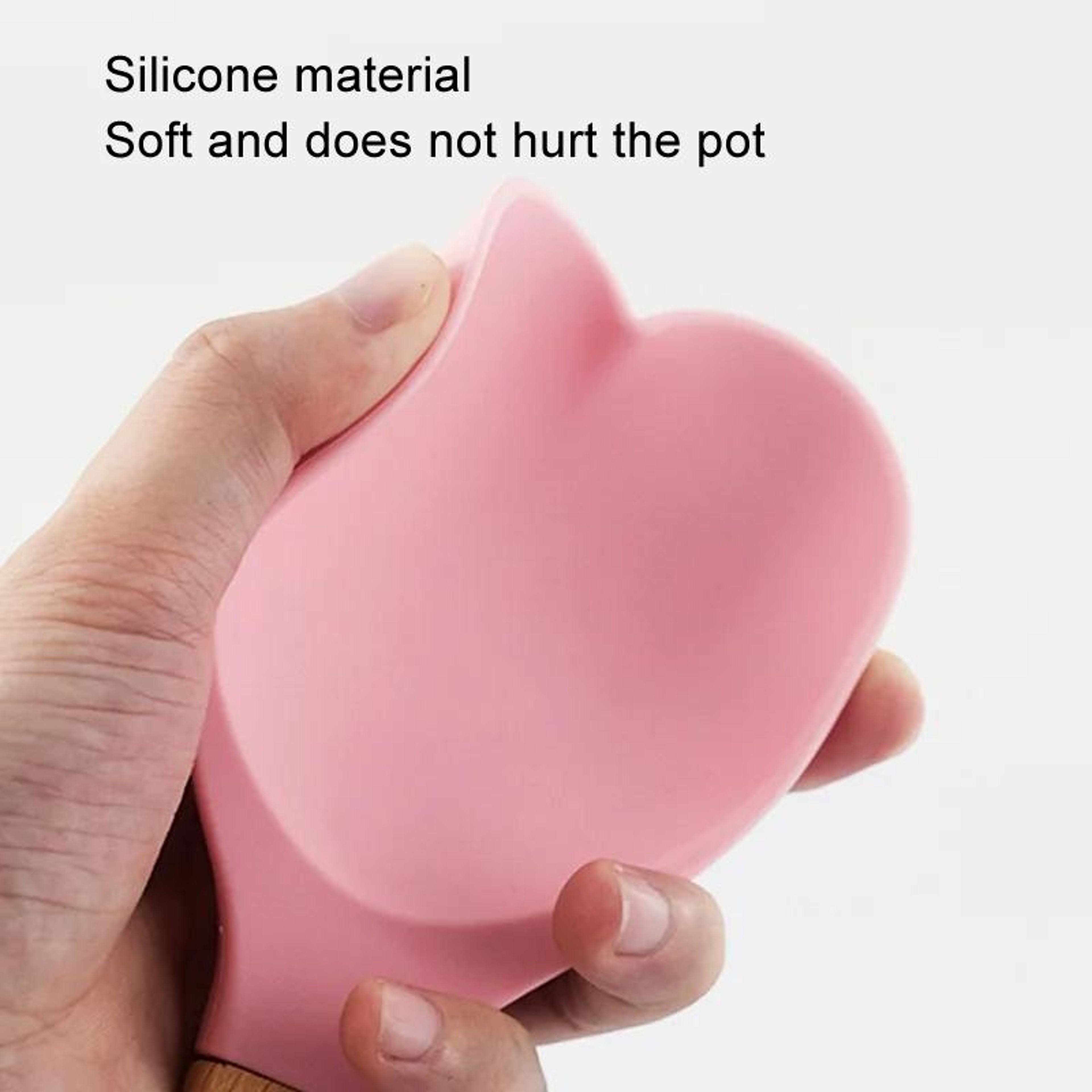 Premium Heart Shaped Silicone Spatula Heat Resistant Nonstick Silicone Spatula For Baking  Cooking 6