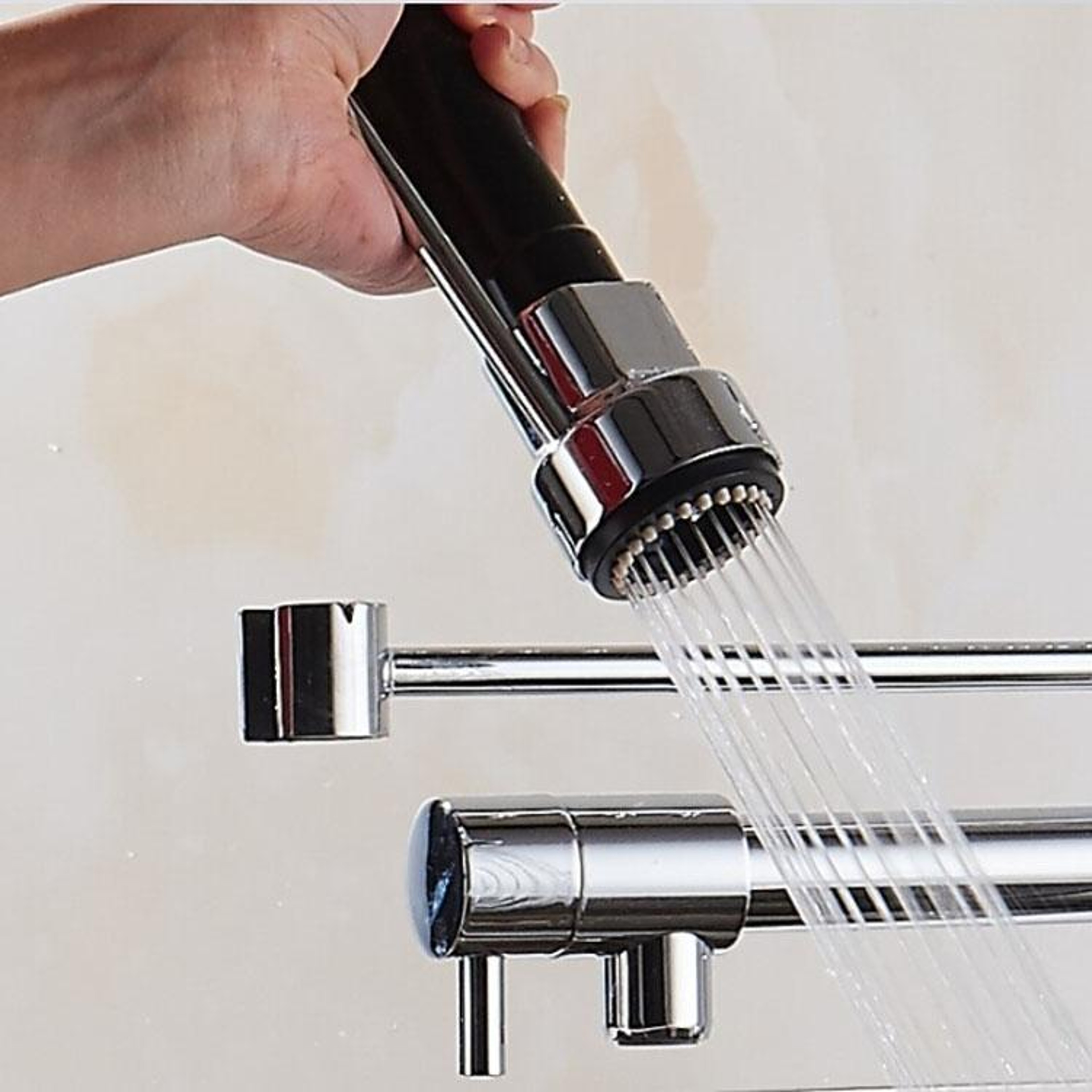 Kitchen Faucet Pull Out Sprayer Replacement Head Chrome ABS Nozzle – view 7