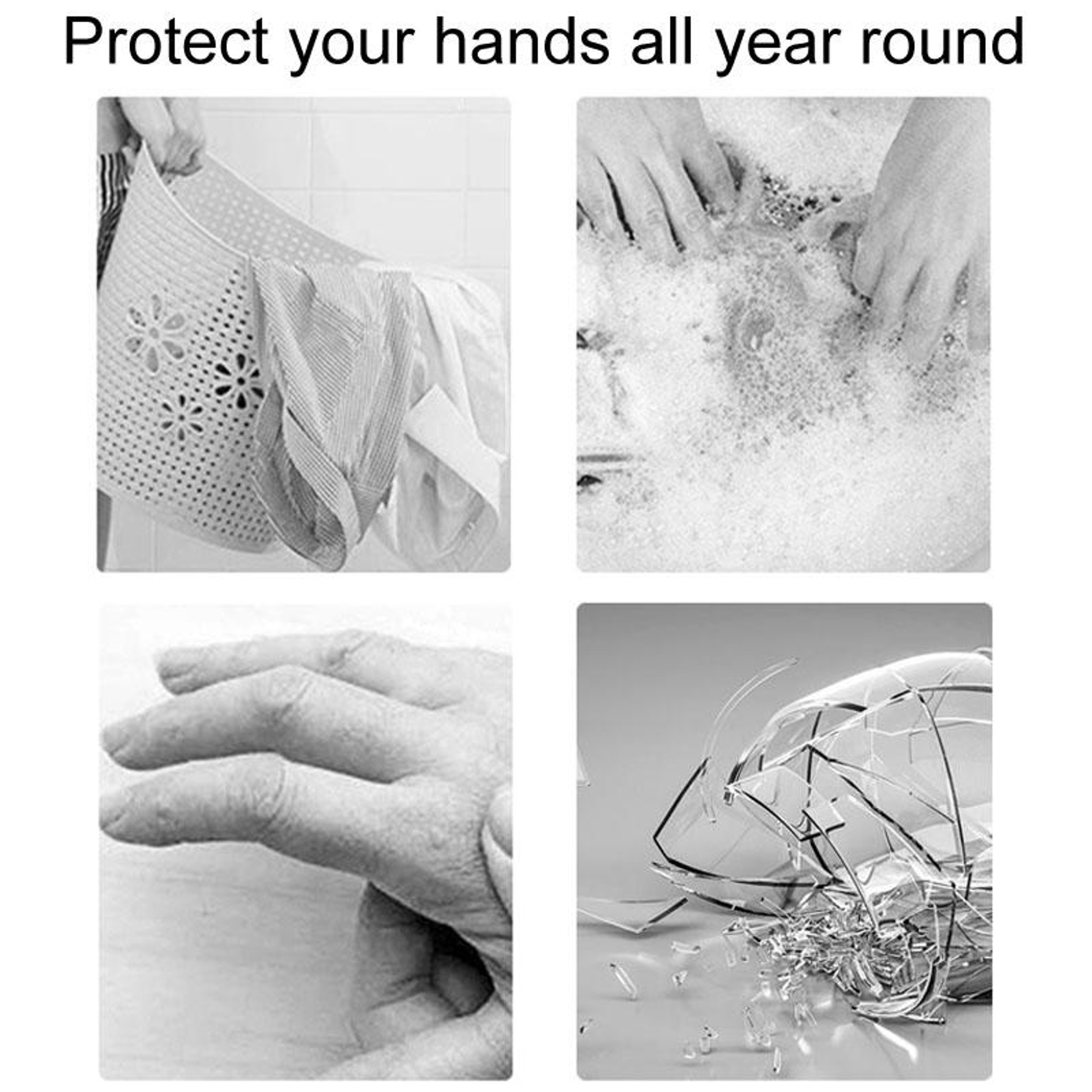Silicone Dishwashing Gloves Reusable Kitchen Cleaning Gloves  Heat Resistant Household Mitts 2