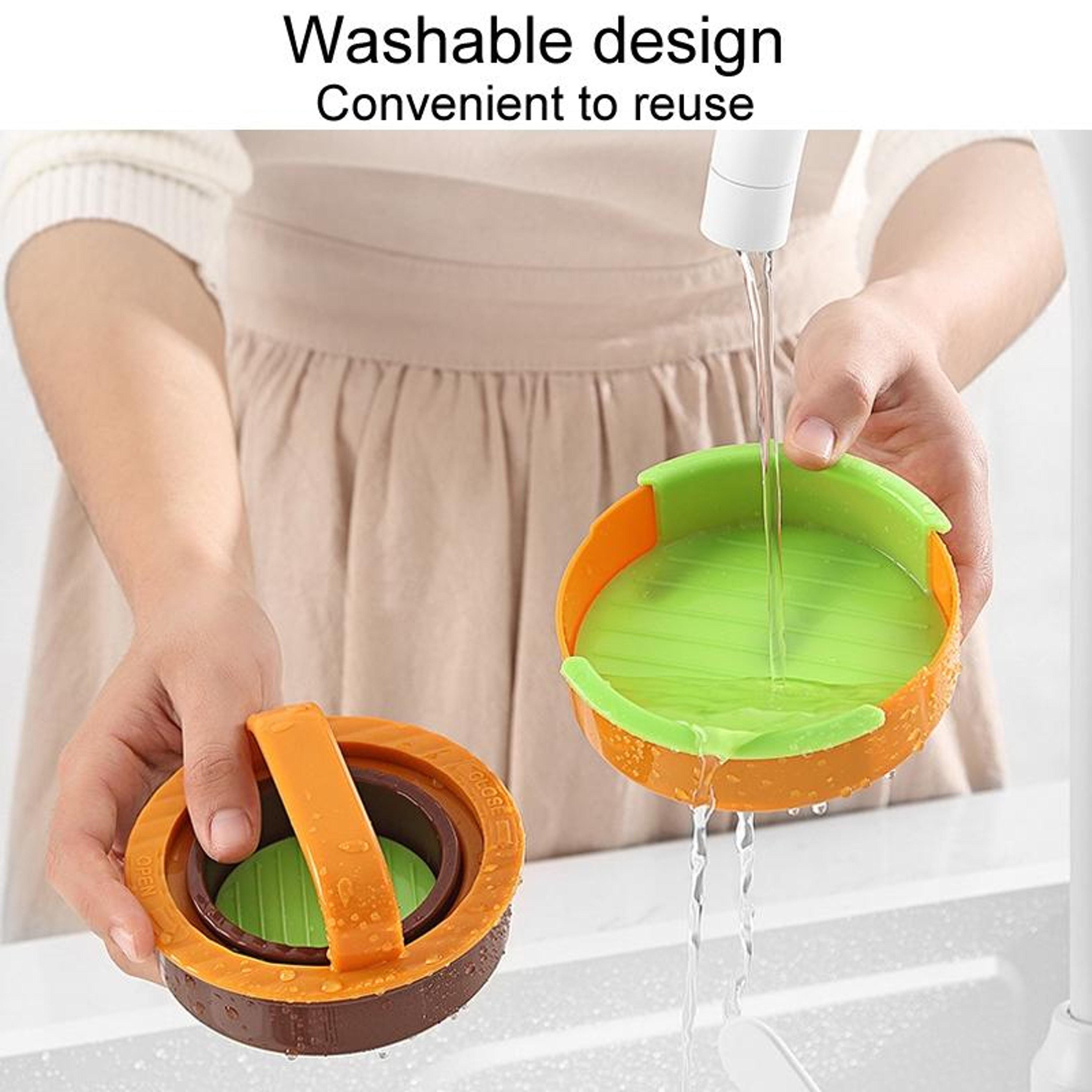 Gourmet Burger Press Kit With Removable Bottom Space Saving Patty Maker 6