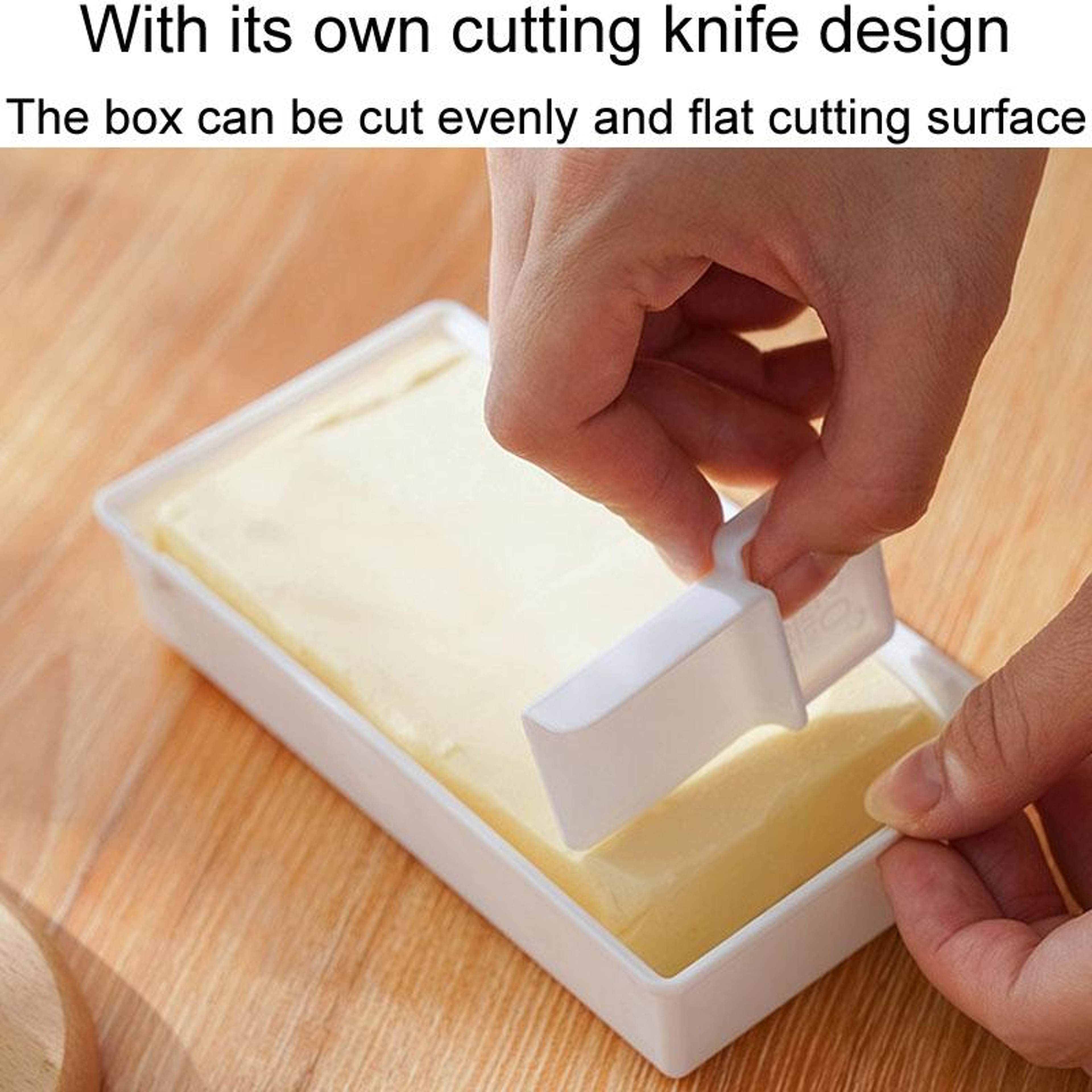 Household Butter Cutter Storage Box With Lid Fridge Butter Keeper  Cheese Container 6