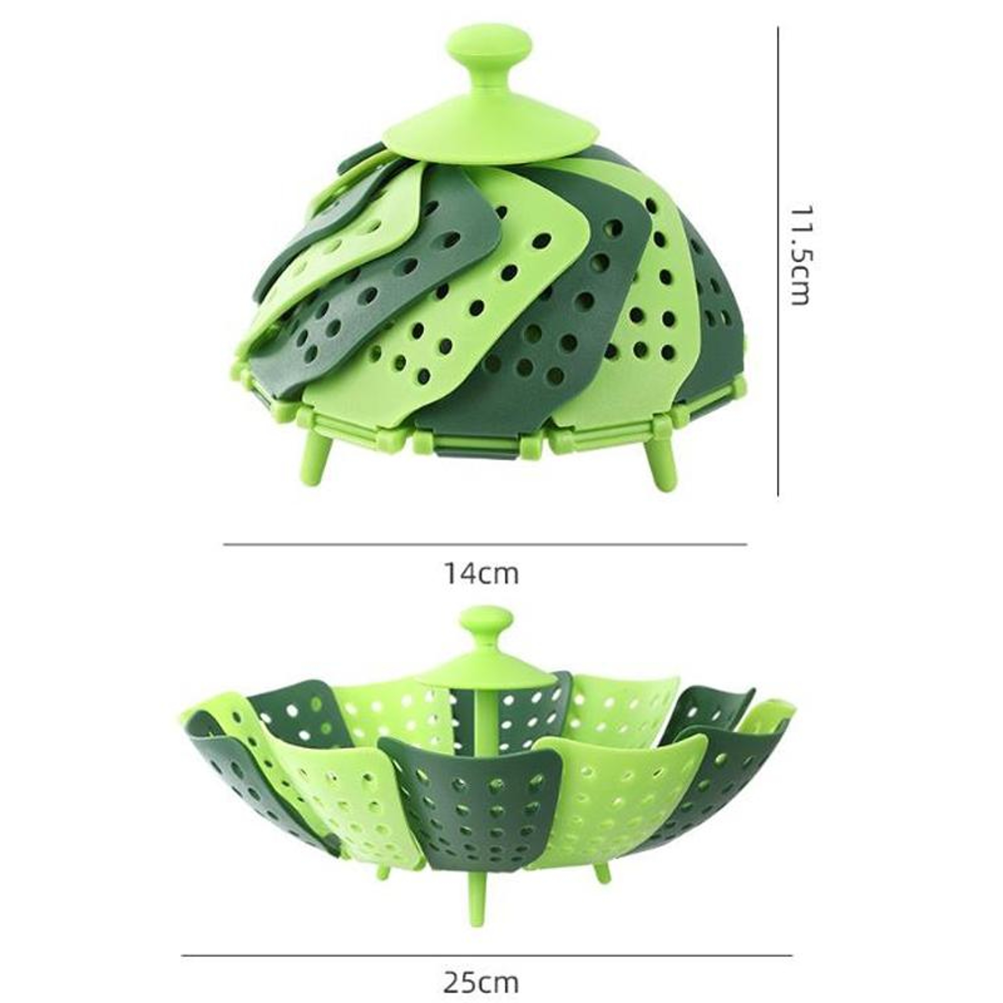 Foldable Lotus Steam Basket Durable Kitchen Vegetable  Food Strainer 2