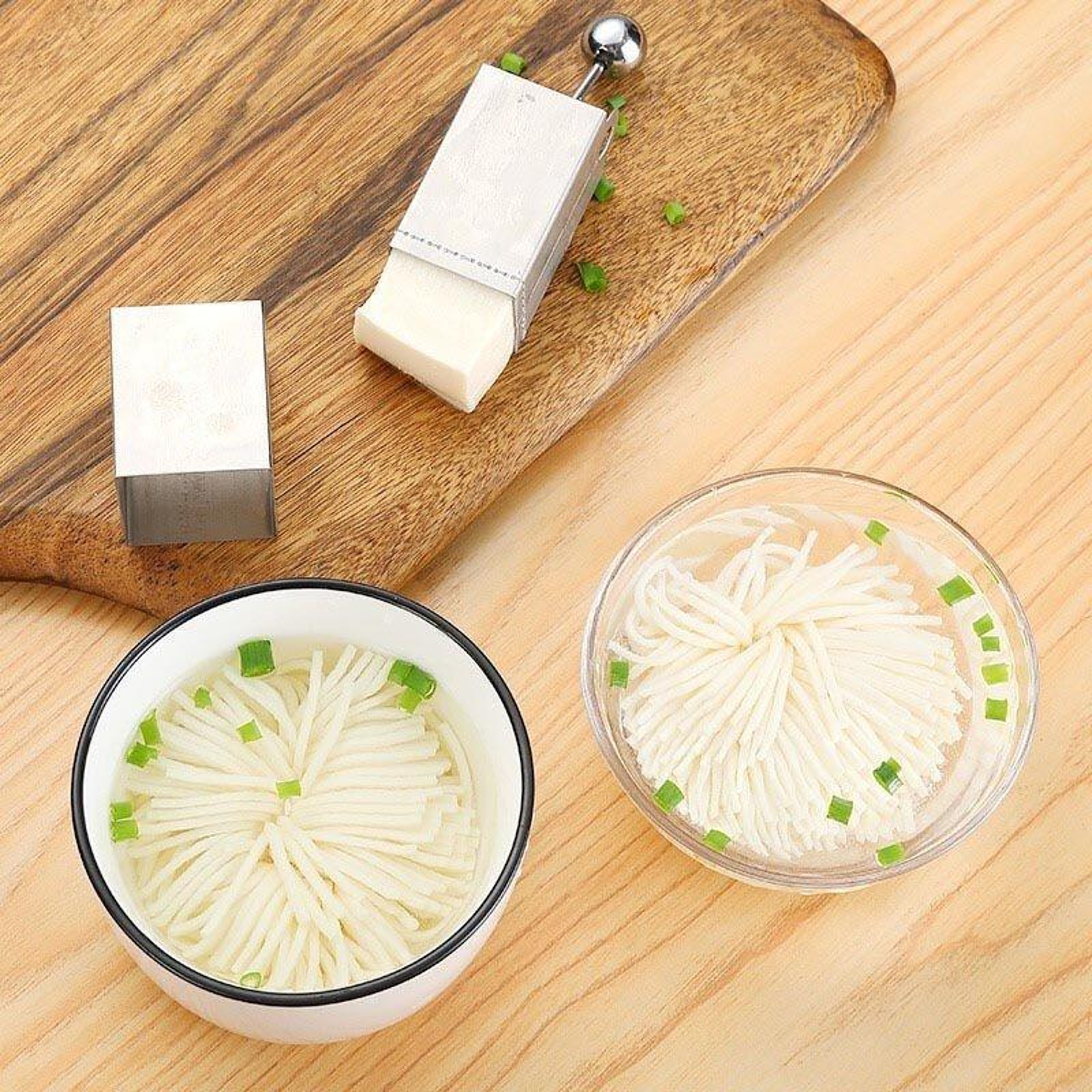 Premium Chrysanthemum Stainless Steel Tofu Cutter  Shredder Tool 0