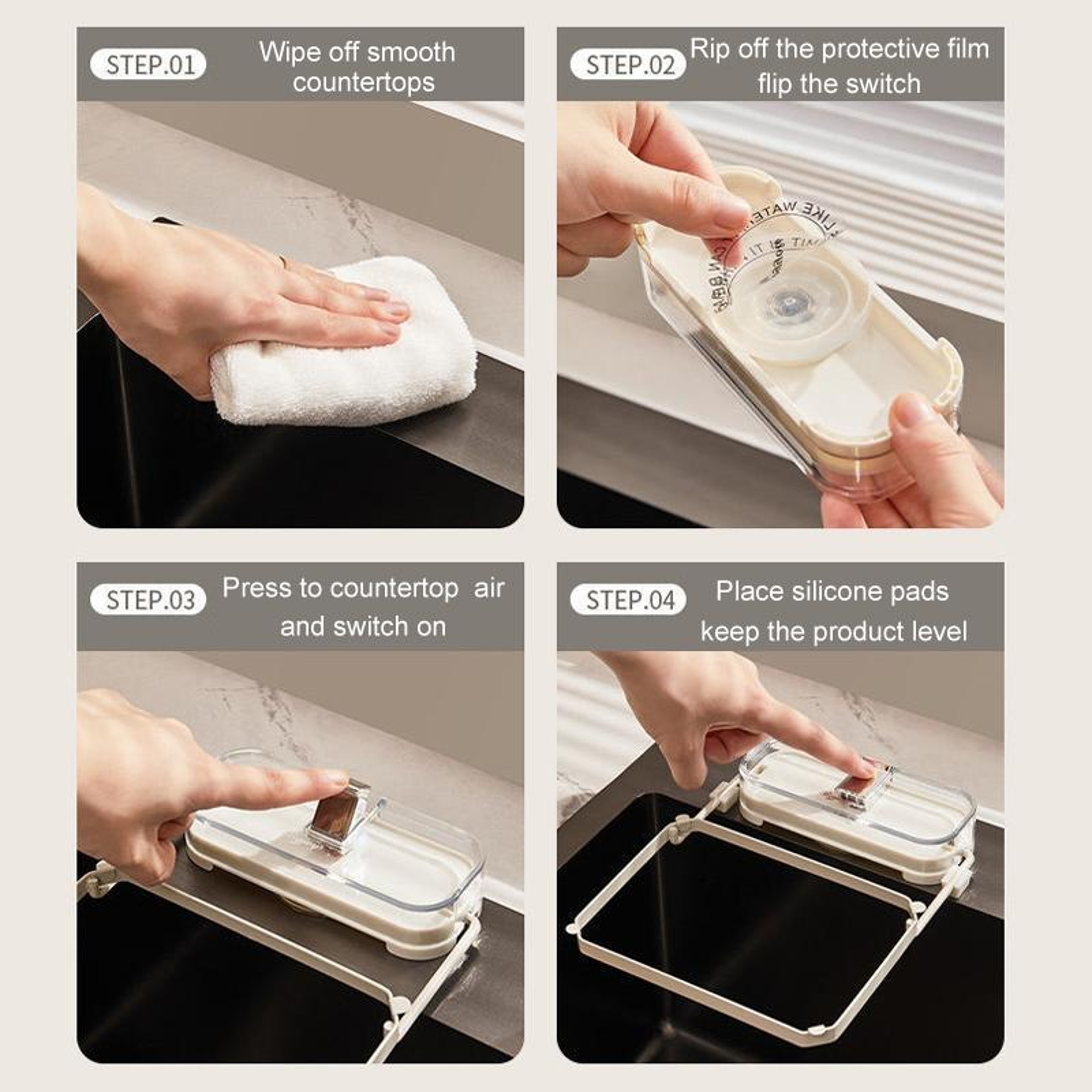 Premium Suction Cup Sink Filter Rack Kitchen Sink Strainer  Drain Organizer 8