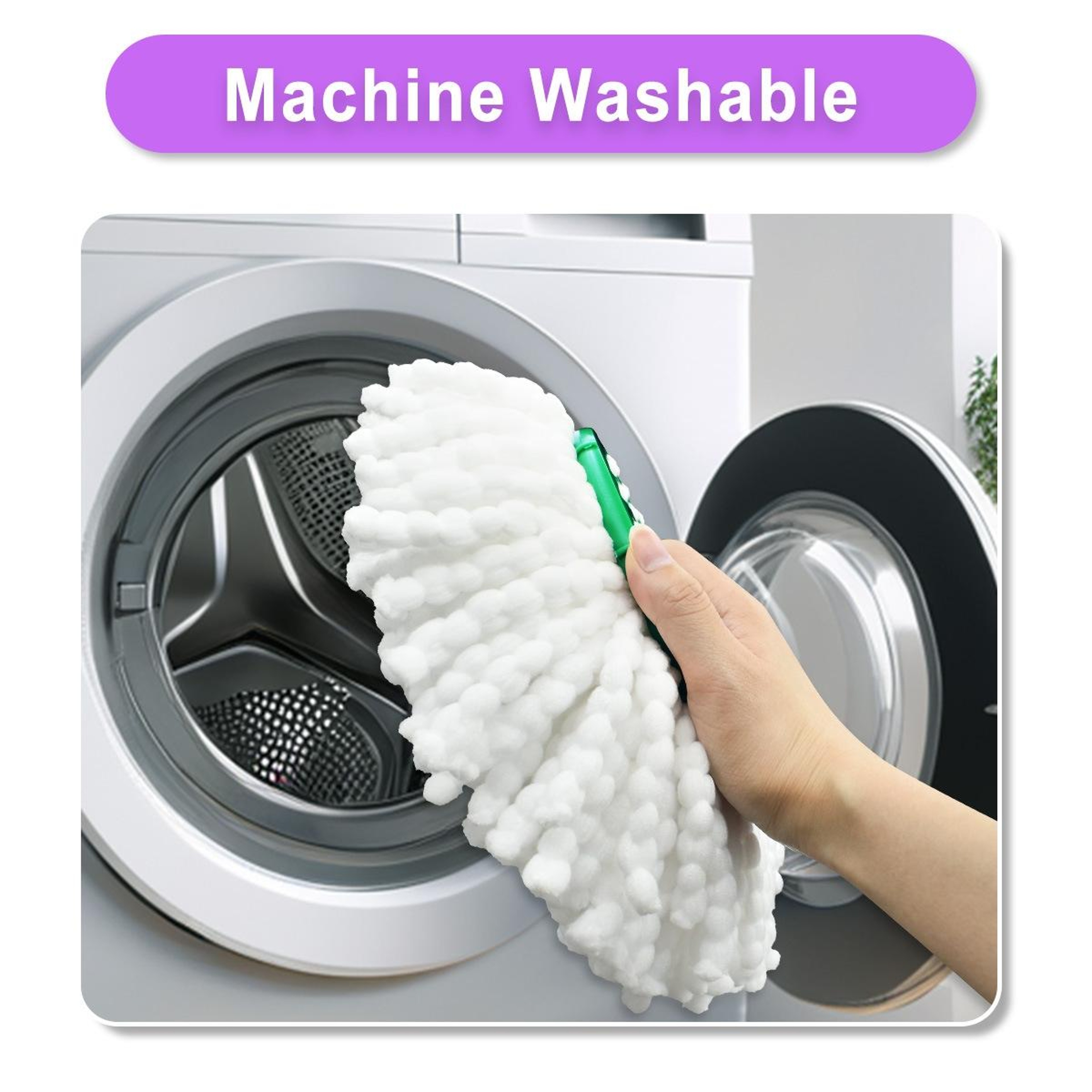 Libman Tornado Spin Mop Replacement Head Reusable Microfiber Mop Pad Refill 6