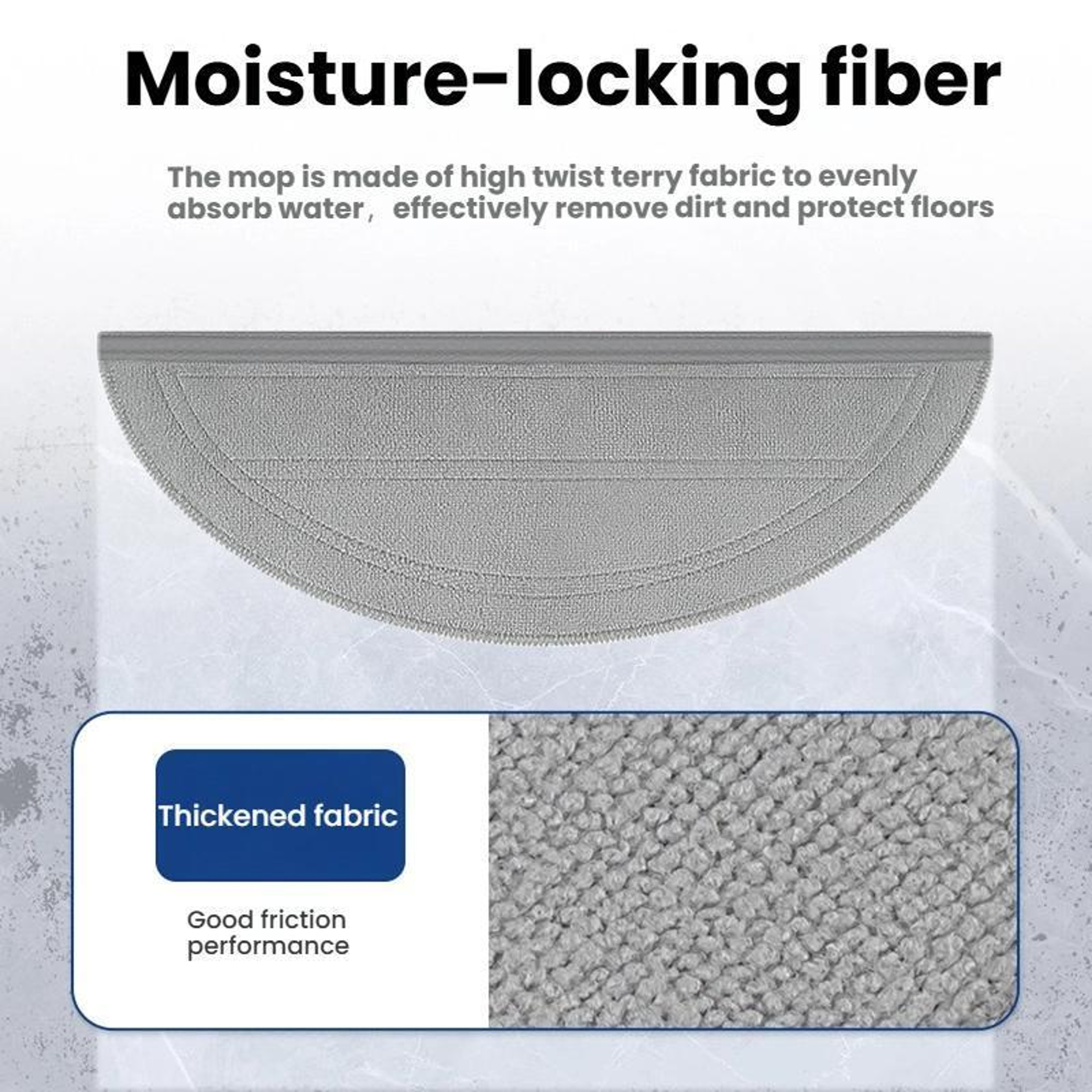 Roborock G30  Saros 10 Replacement Mop Pads Durable Microfiber Robot Vacuum Mop Refill 1