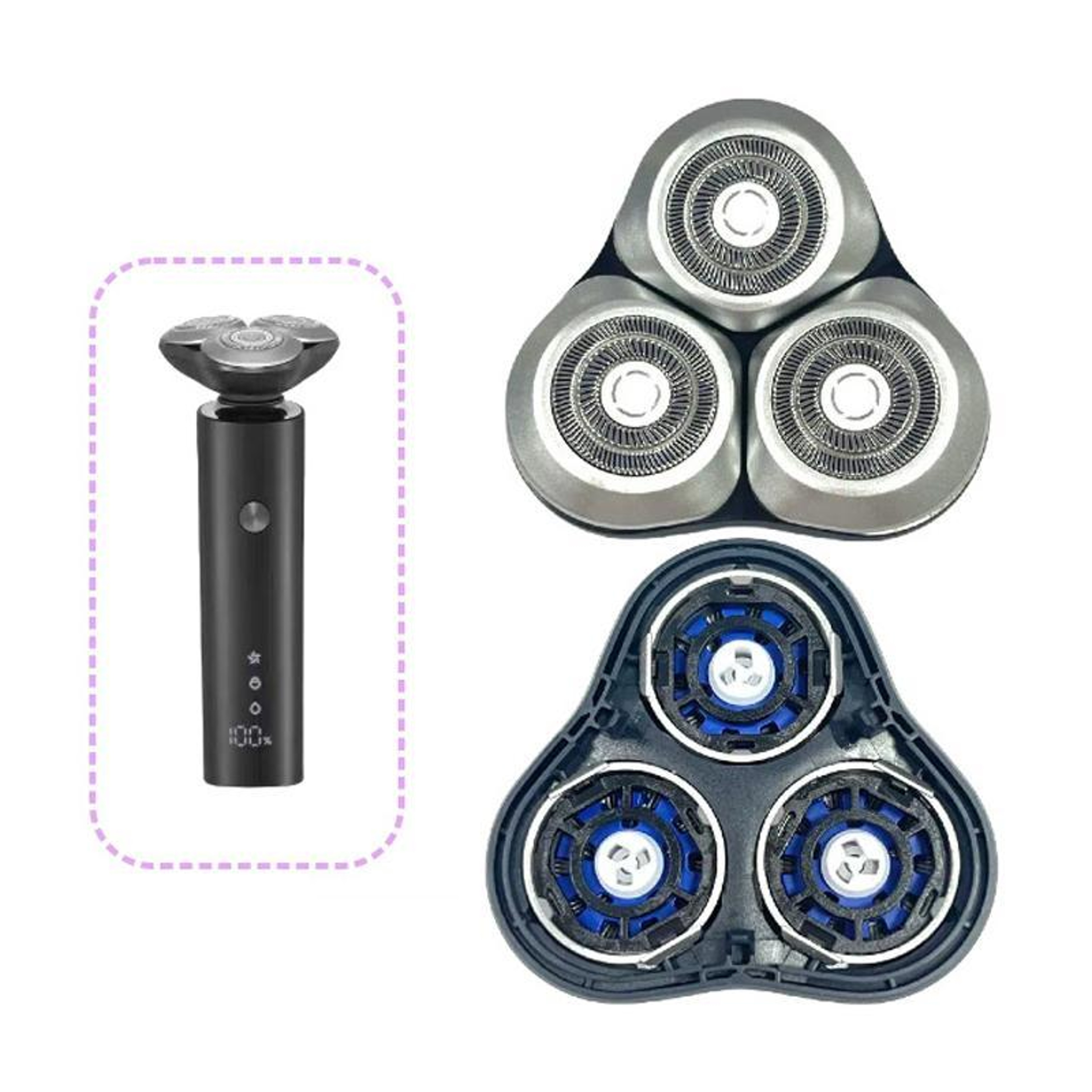 Mijia S301 Replacement Razor Head with Ceramic Triple Blade Shaving System – view 2