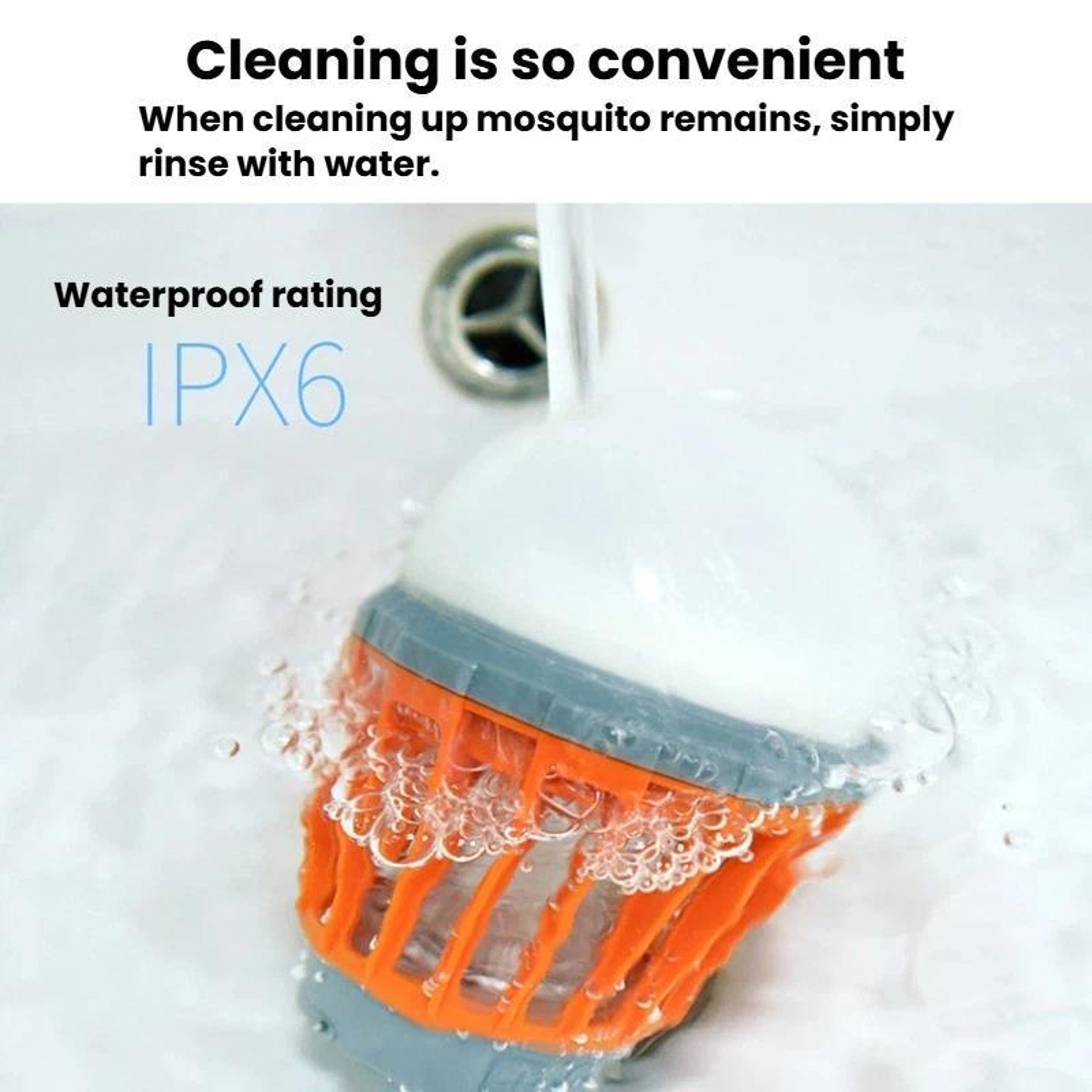 GlowGuard IPX6 Waterproof Mosquito Lamp  Camping Lantern With USB C Rechargeable Battery 3